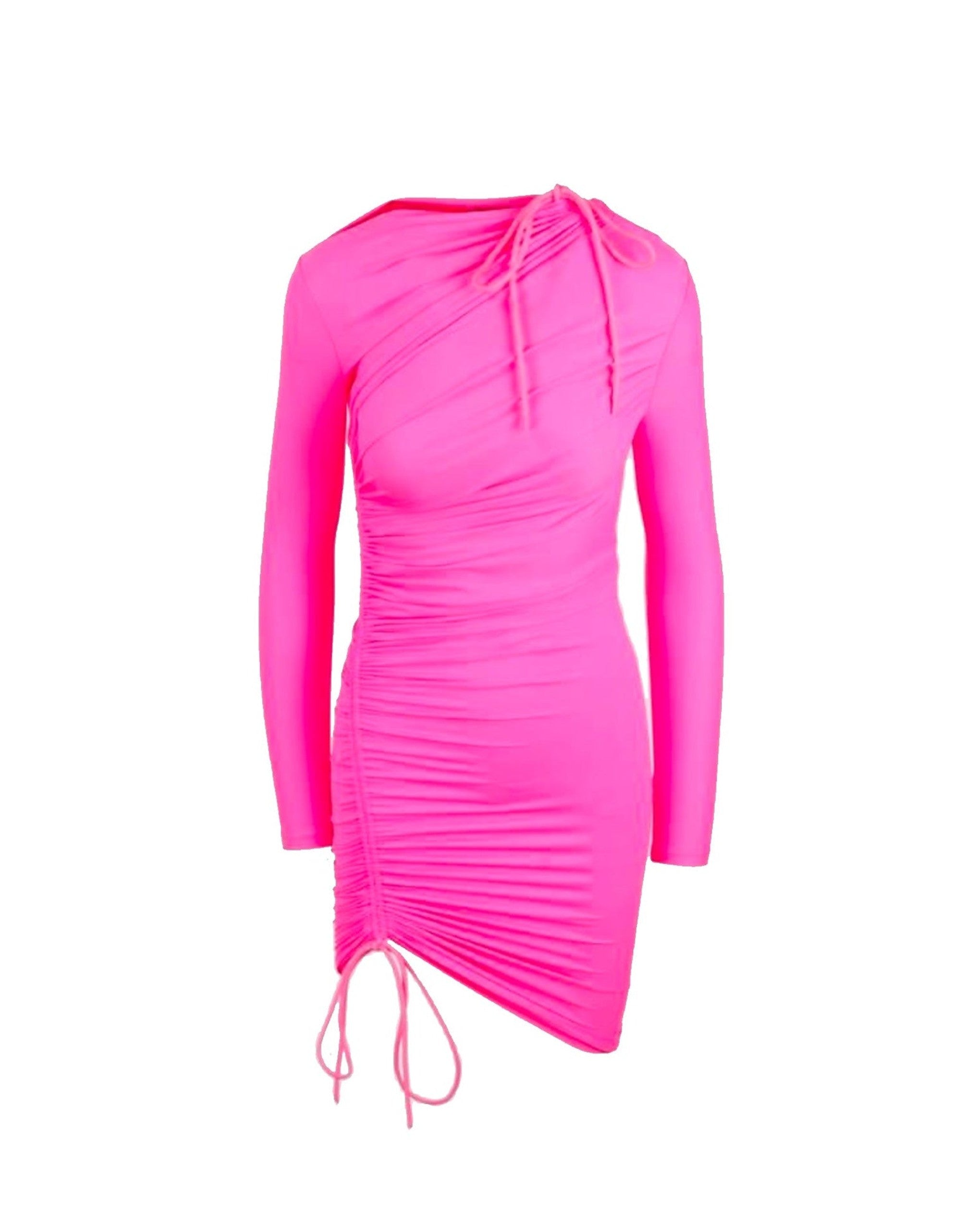 Drawstring Mini Dress