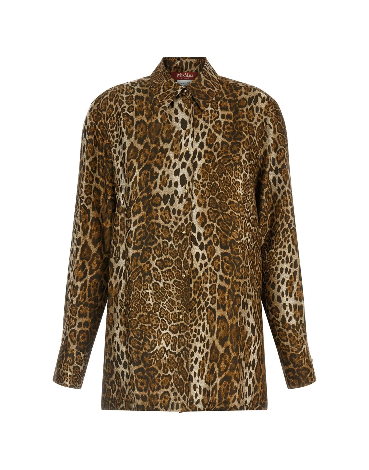 Max Mara Mstaffari zijden Animal Print-overhemd