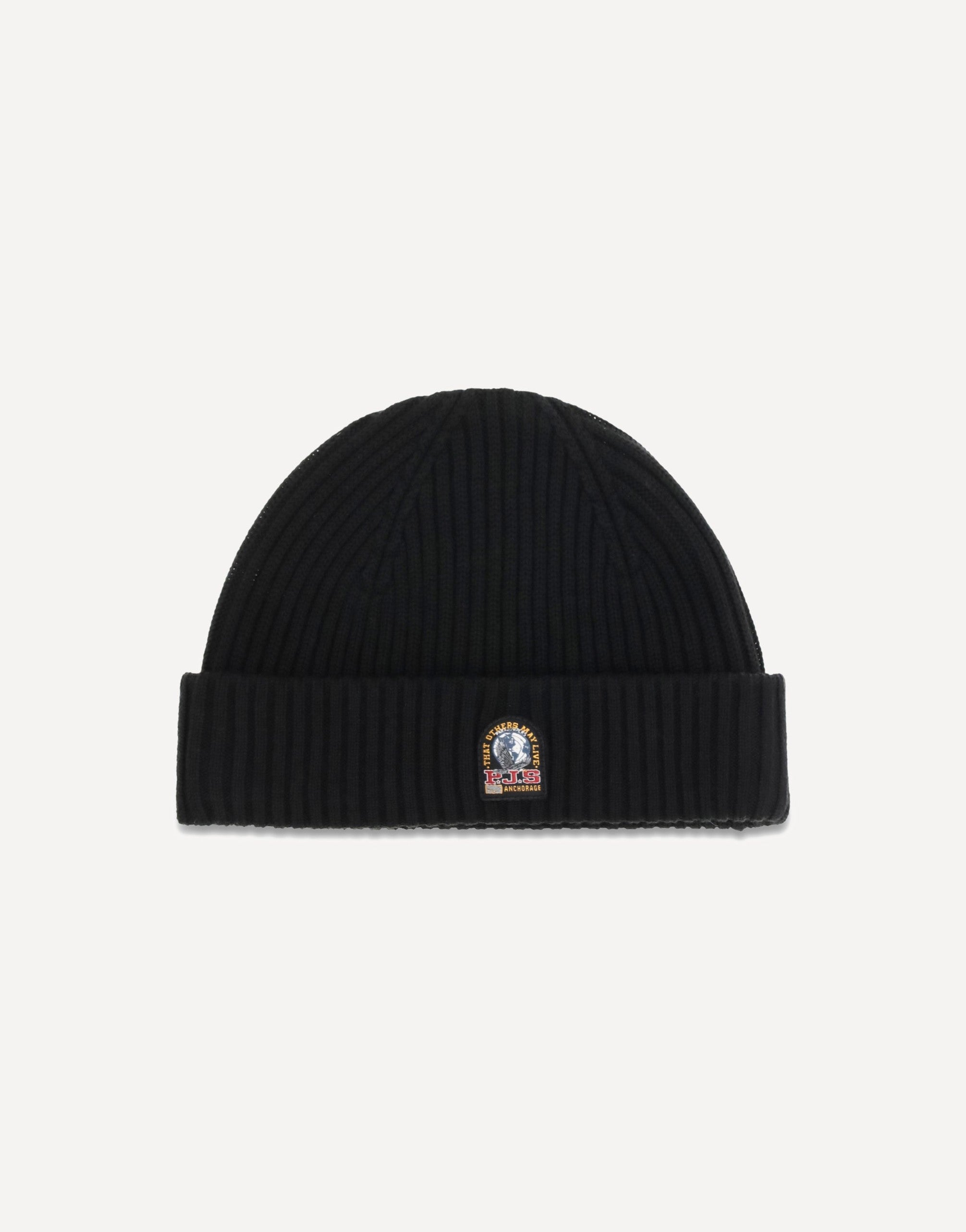 Parajumpers Ribbed Knit Logo Beanie