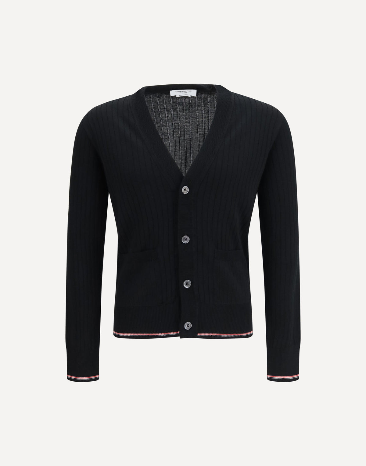 Thom Browne Ribbed Merino Wool Cardigan