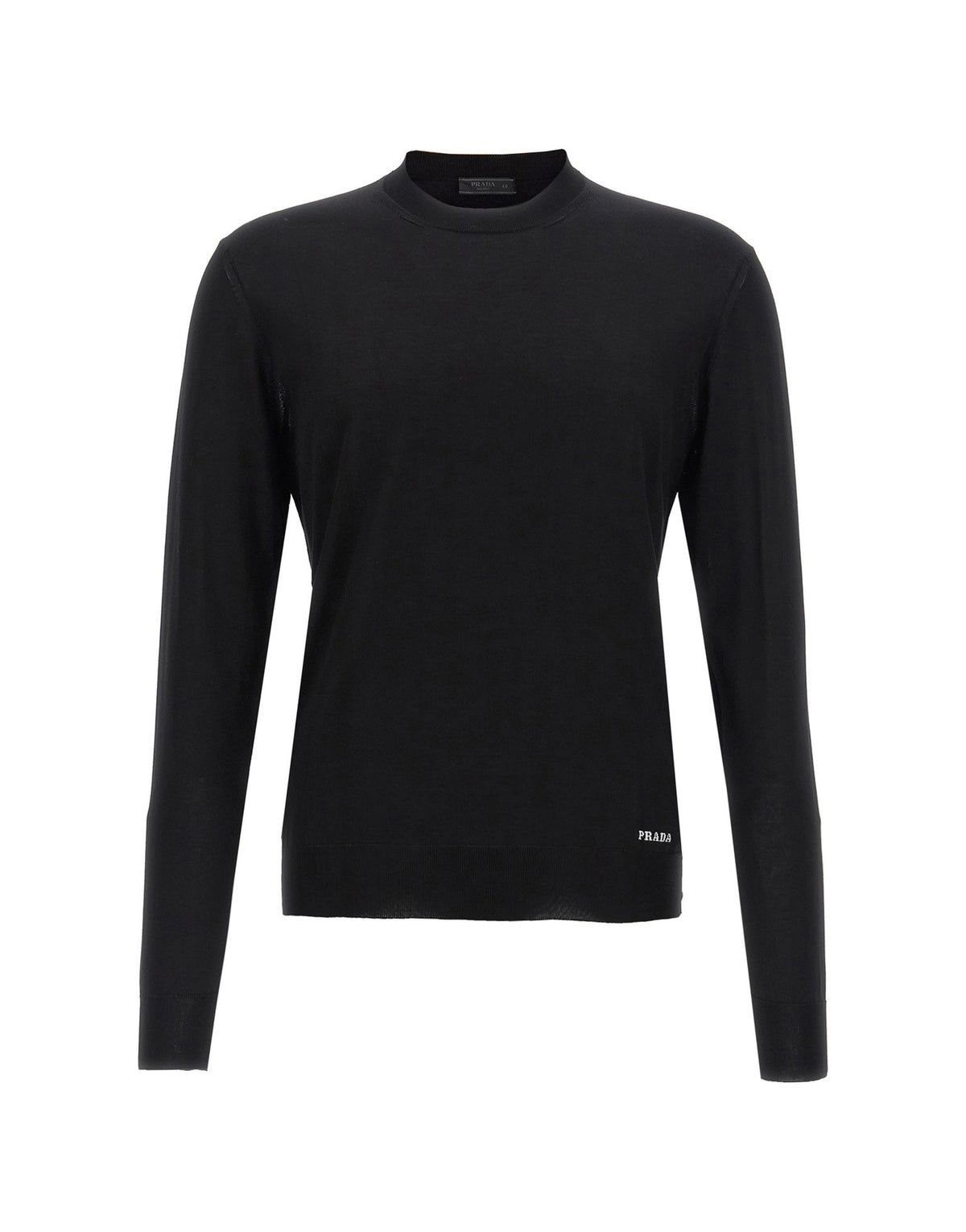 Prada Silk Logo Embroidered Sweater