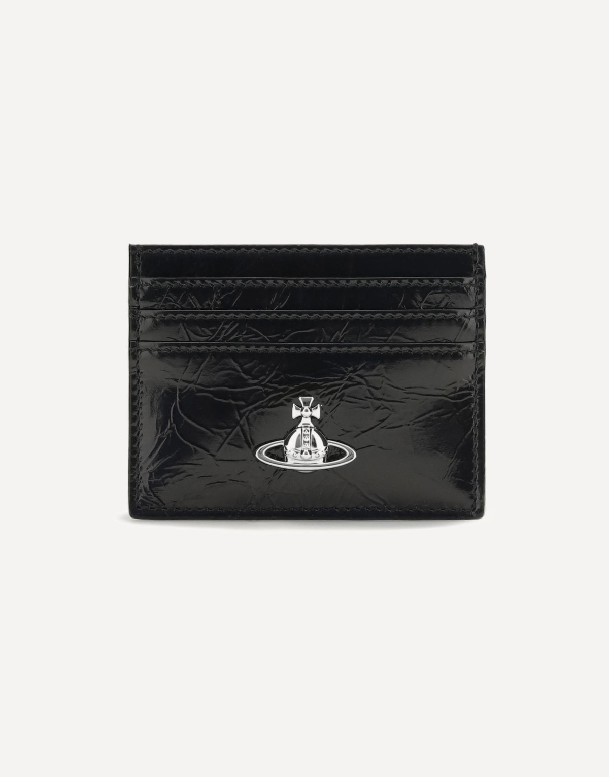 Vivienne Westwood Leather Card Holder With Orb Logo