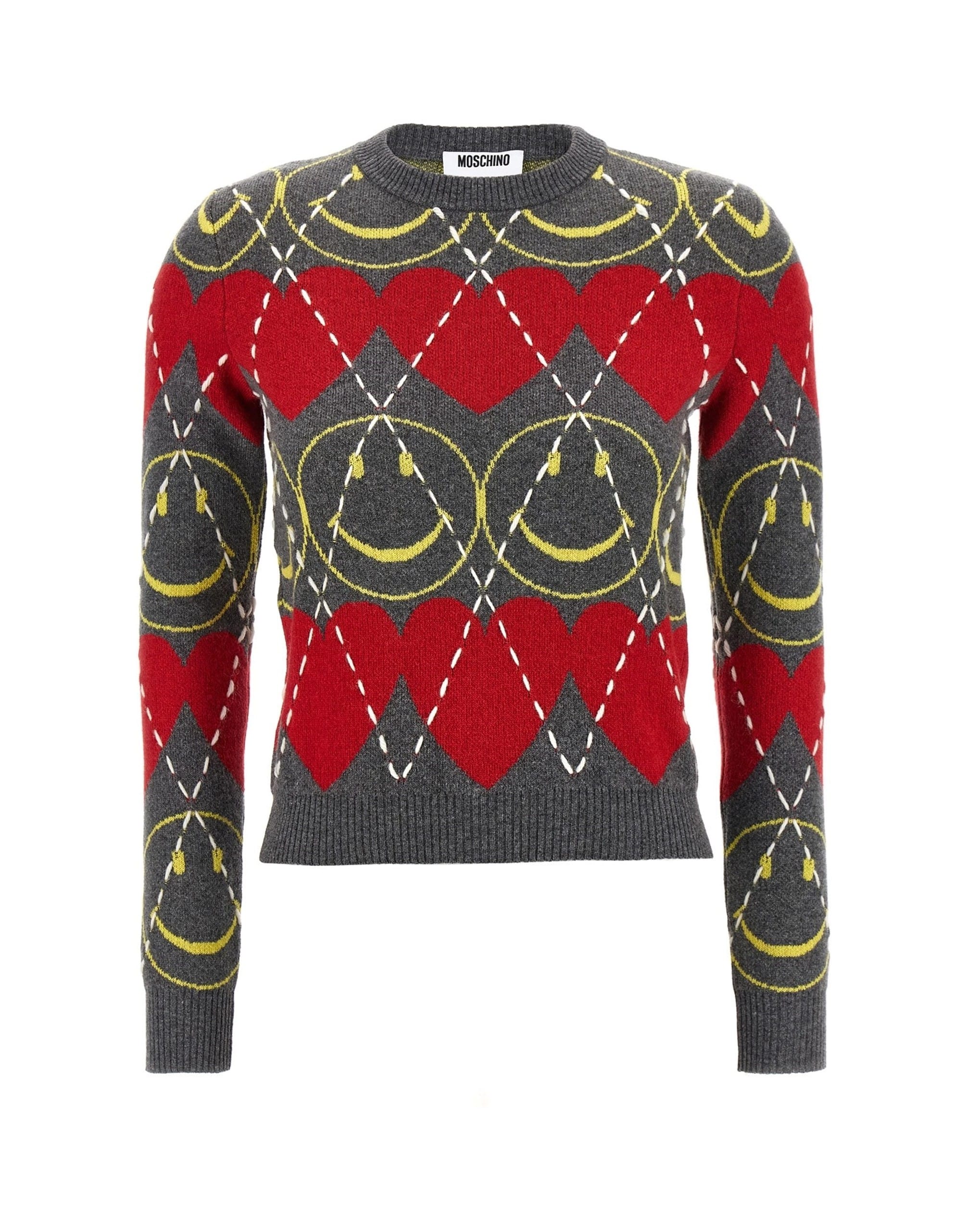 Moschino Свитер со смайлом