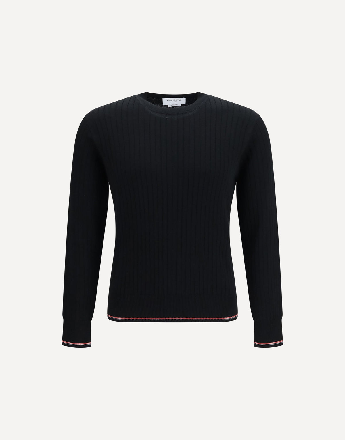 Thom Browne Crewneck Cotton Knit Sweater