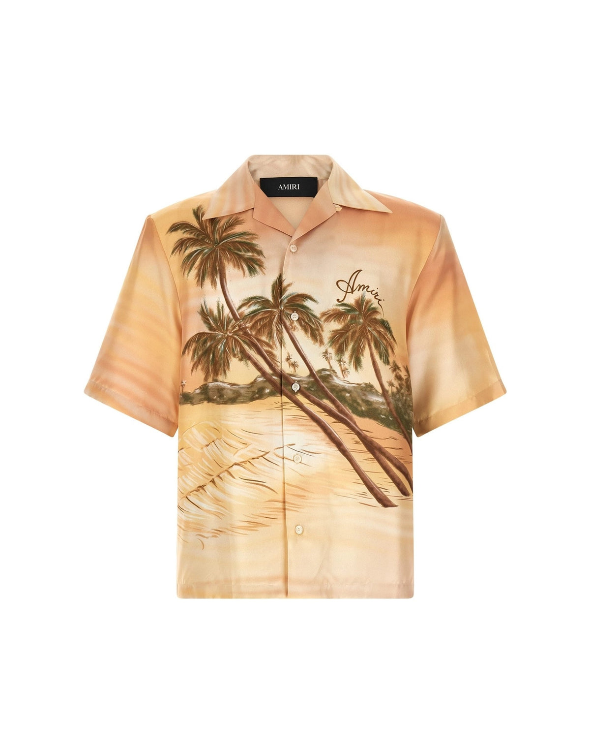 Amiri Palms Se Camp Bowling Shirt