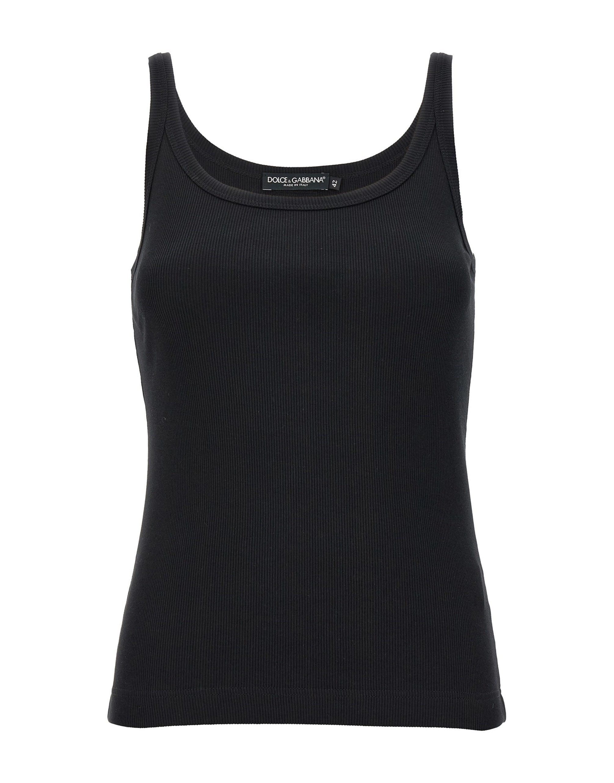 Dolce & Gabbana Geripptes Baumwoll-Tanktop