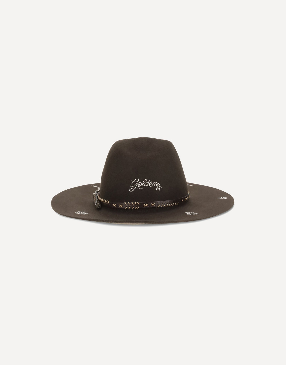 Golden Goose Embroidered Wool Fedora