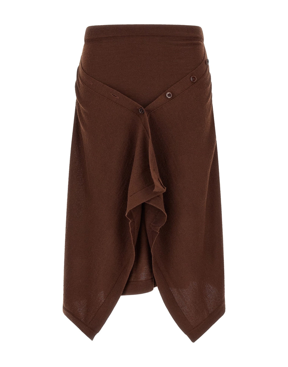 Lemaire Button Asymmetrical Midi Skirt