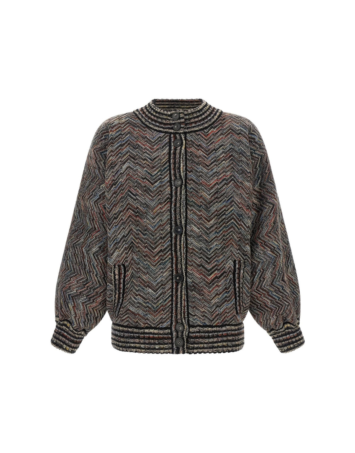 Missoni Chevron Knit Bomber Jacket