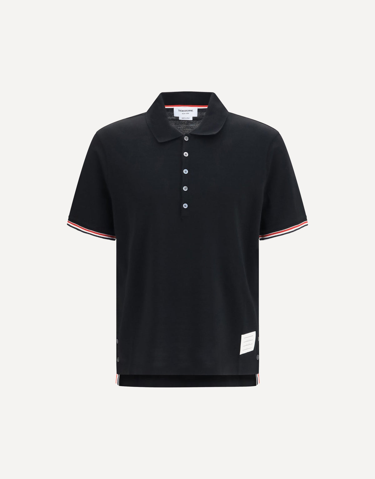 Thom Browne Rwb Striped Short-Sleeve Polo
