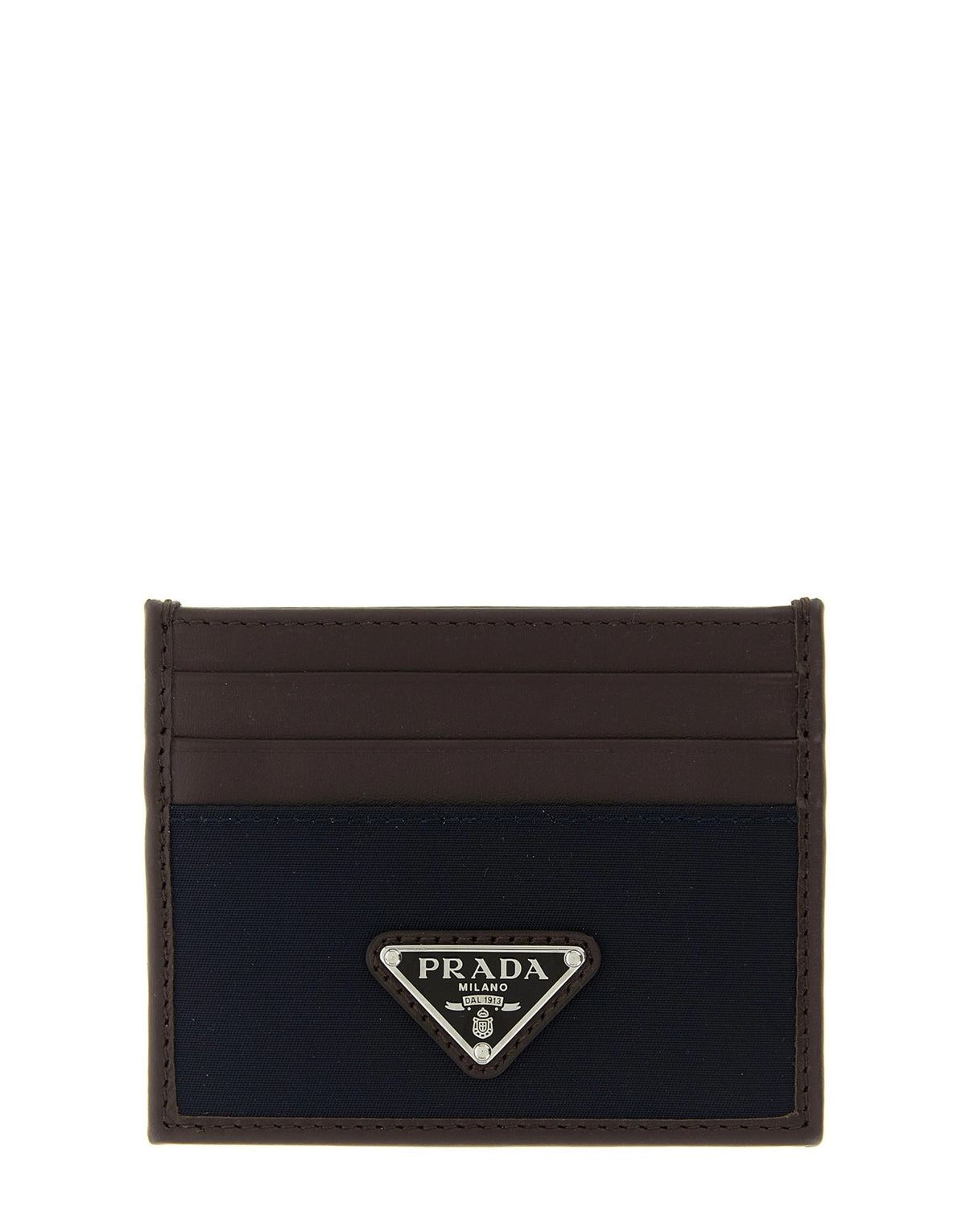 Prada Nylon Leather Cardholder