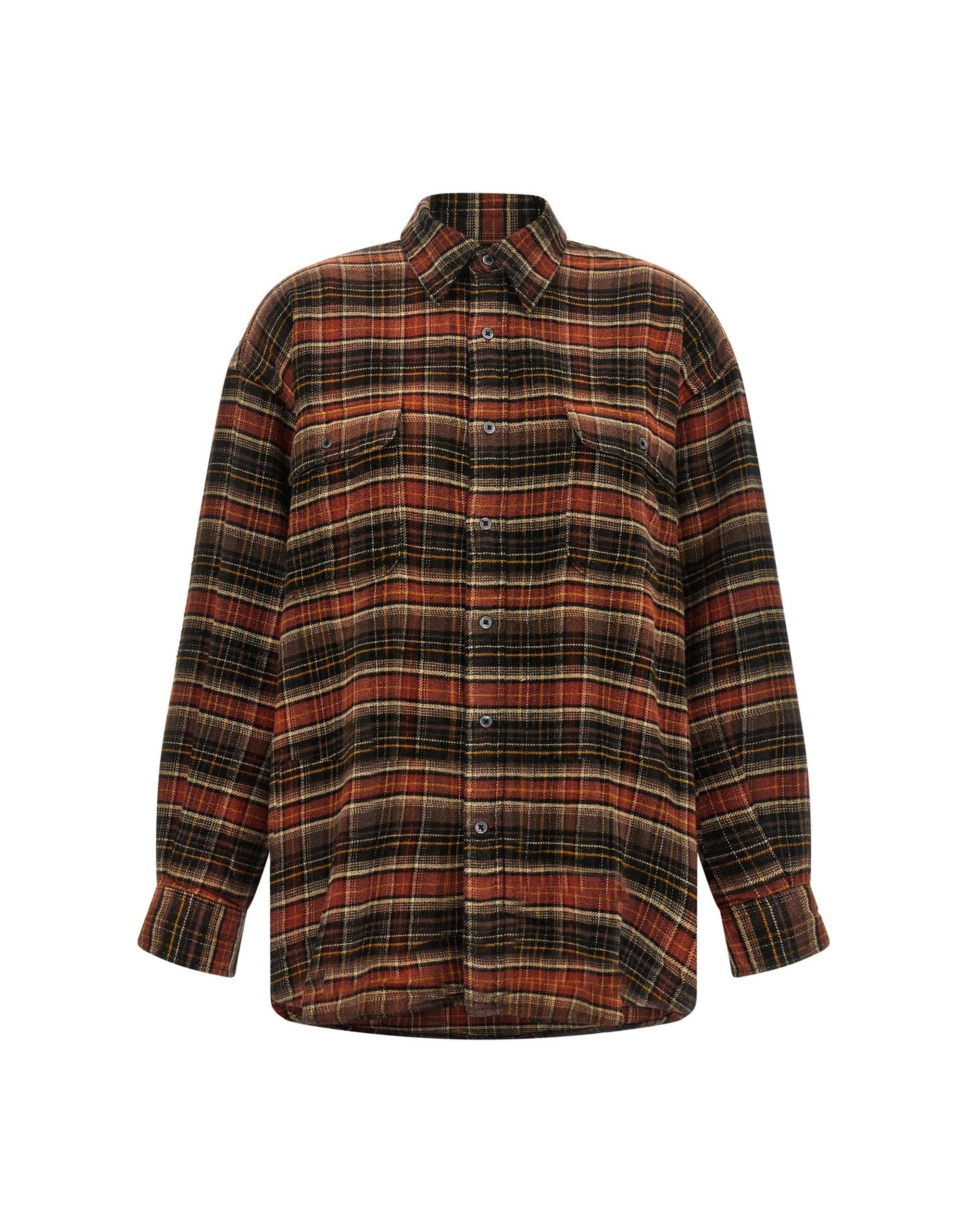 R13 Boyfriend Check Shirt