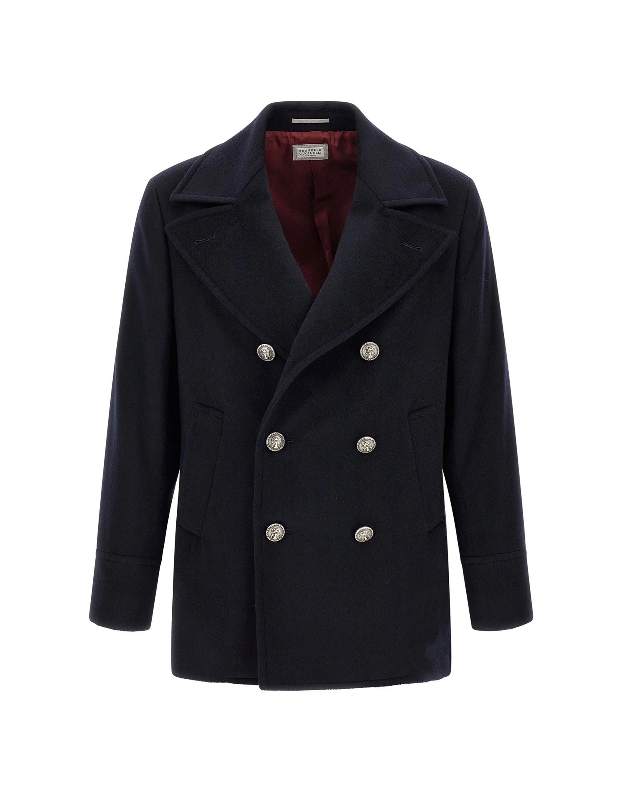 Brunello Cucinelli Double-Breasted Peacoat