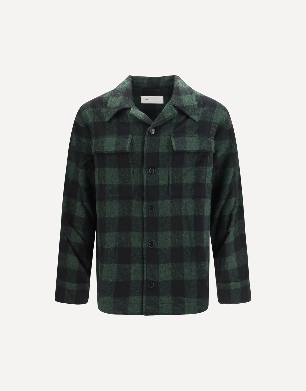 Ami Paris Checked Virgin Wool Shirt