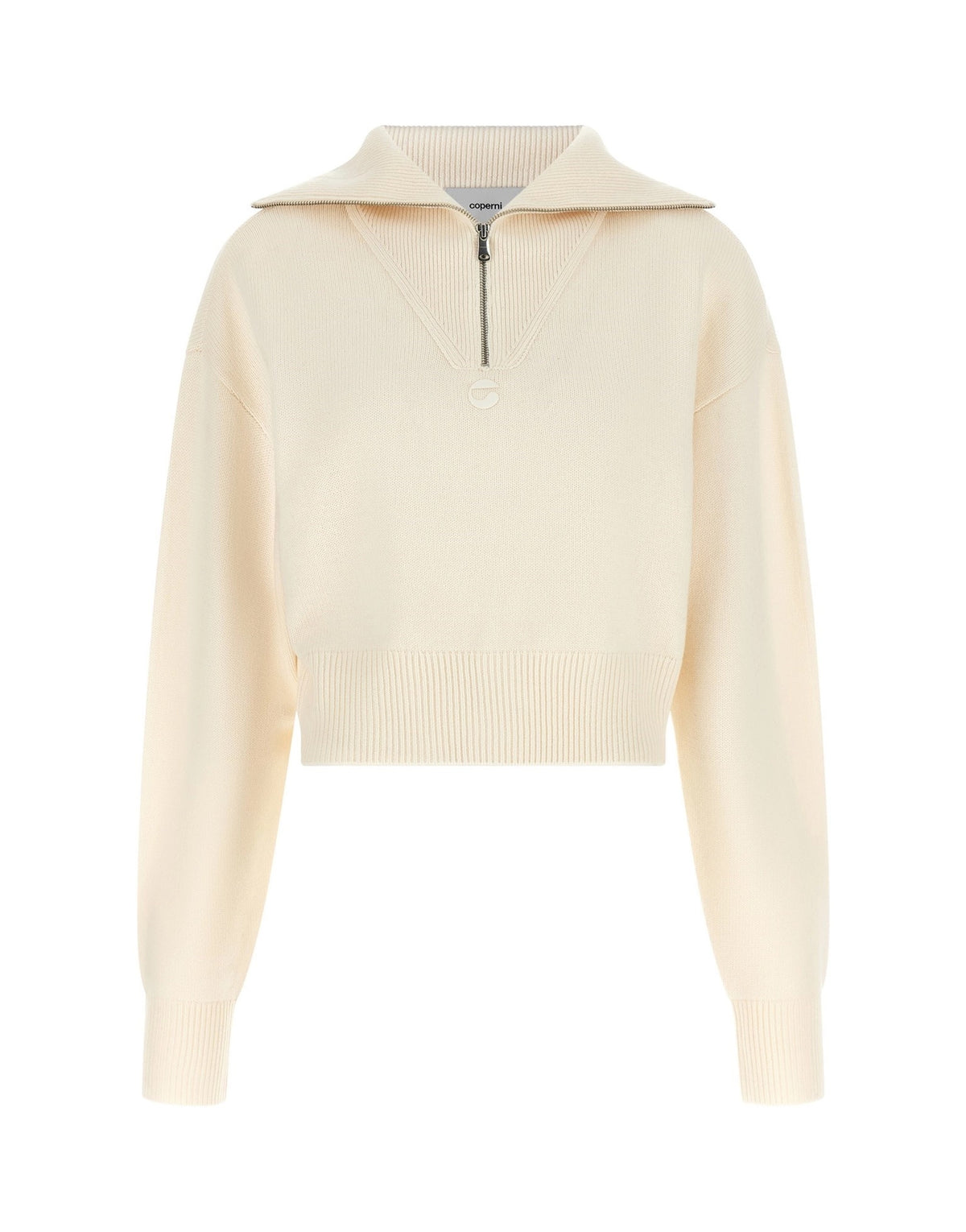 Coperni Cropped Half-Zip Sweater