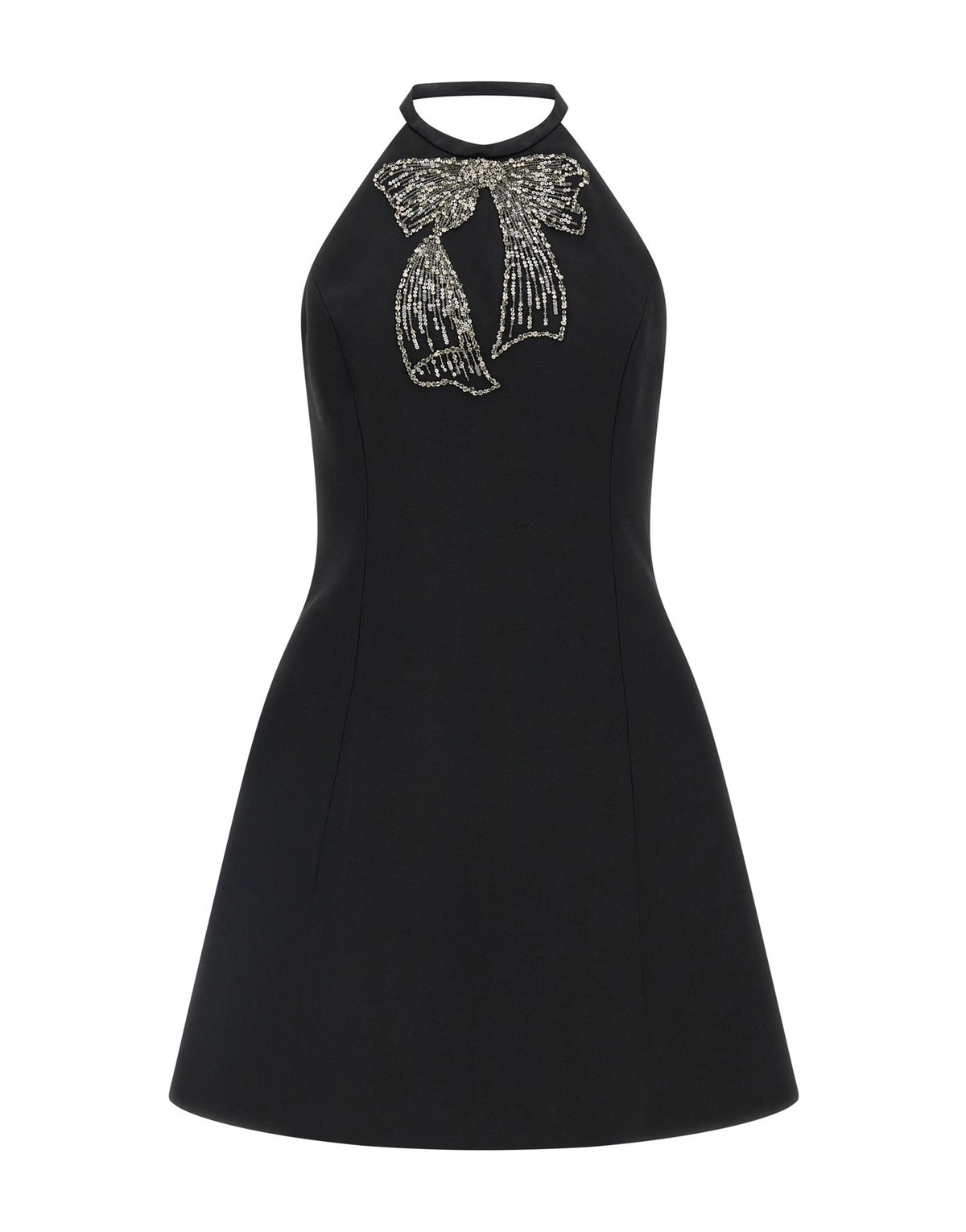 Valentino Garavani Front Embroidered Bow Mini Dress