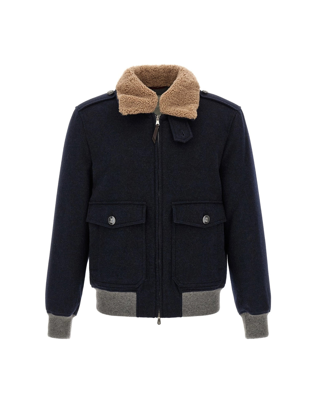 Brunello Cucinelli Cashmere Beaver Bomber