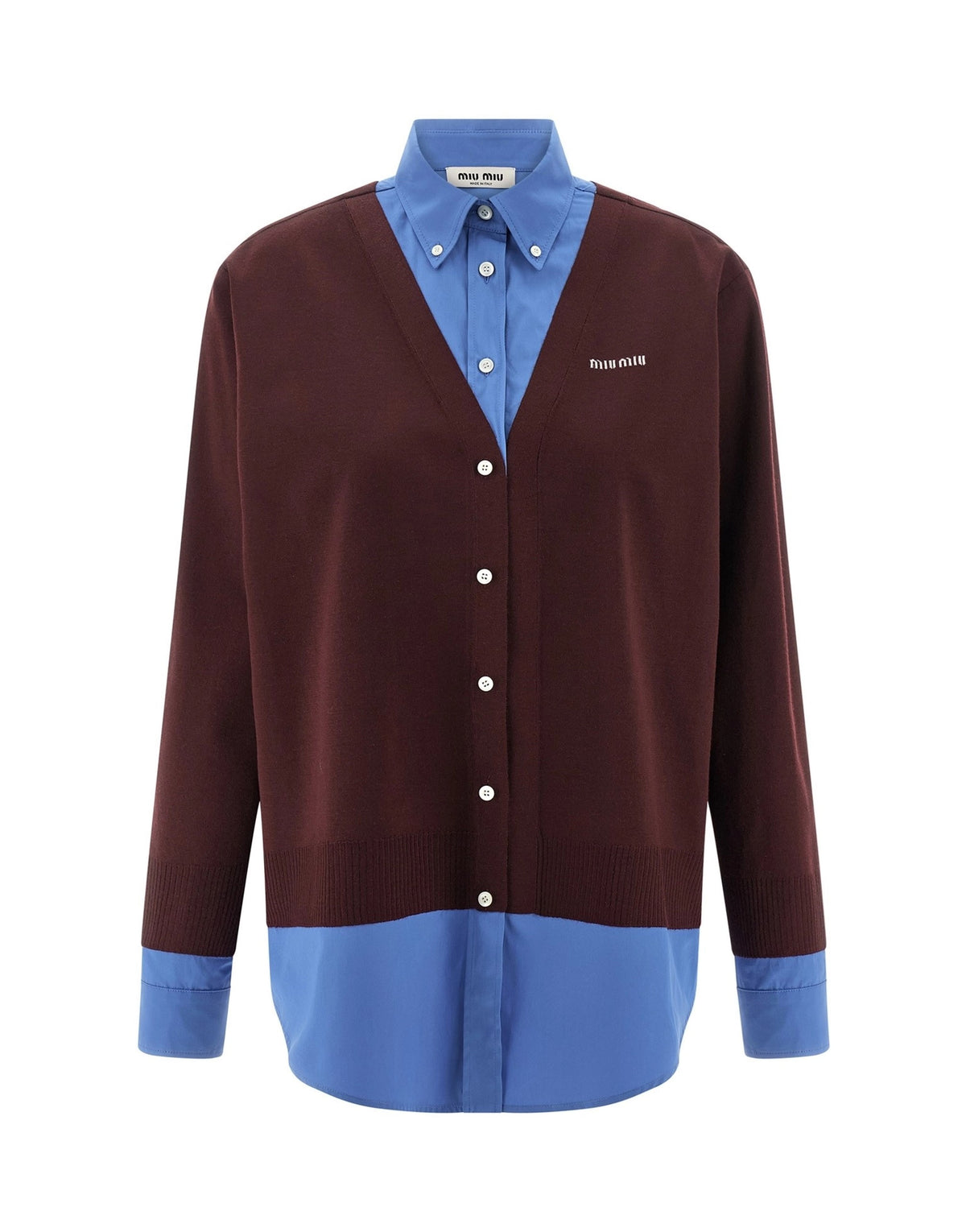 Miu Miu Poplin Cashmere Shirt
