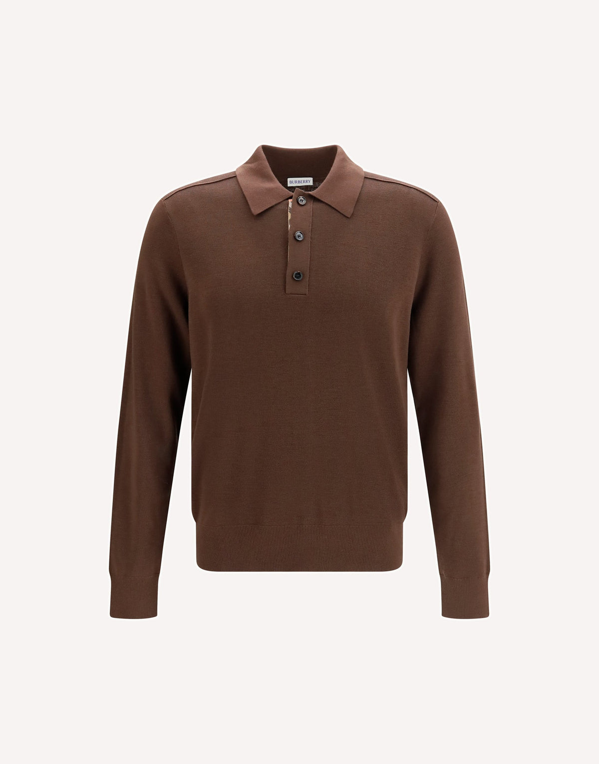 Burberry Long-Sleeve Wool Polo