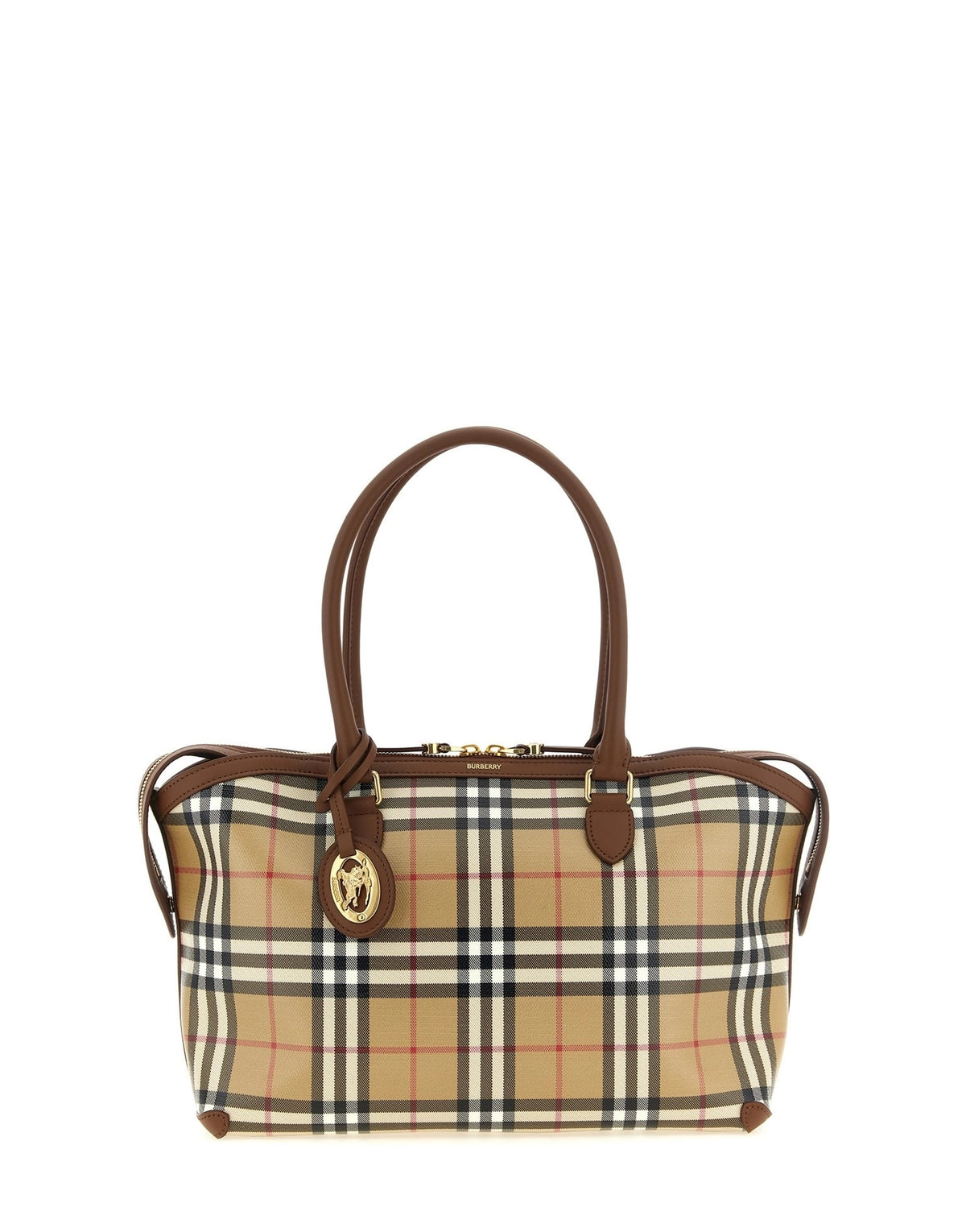 Burberry Small Check Shopping Bag