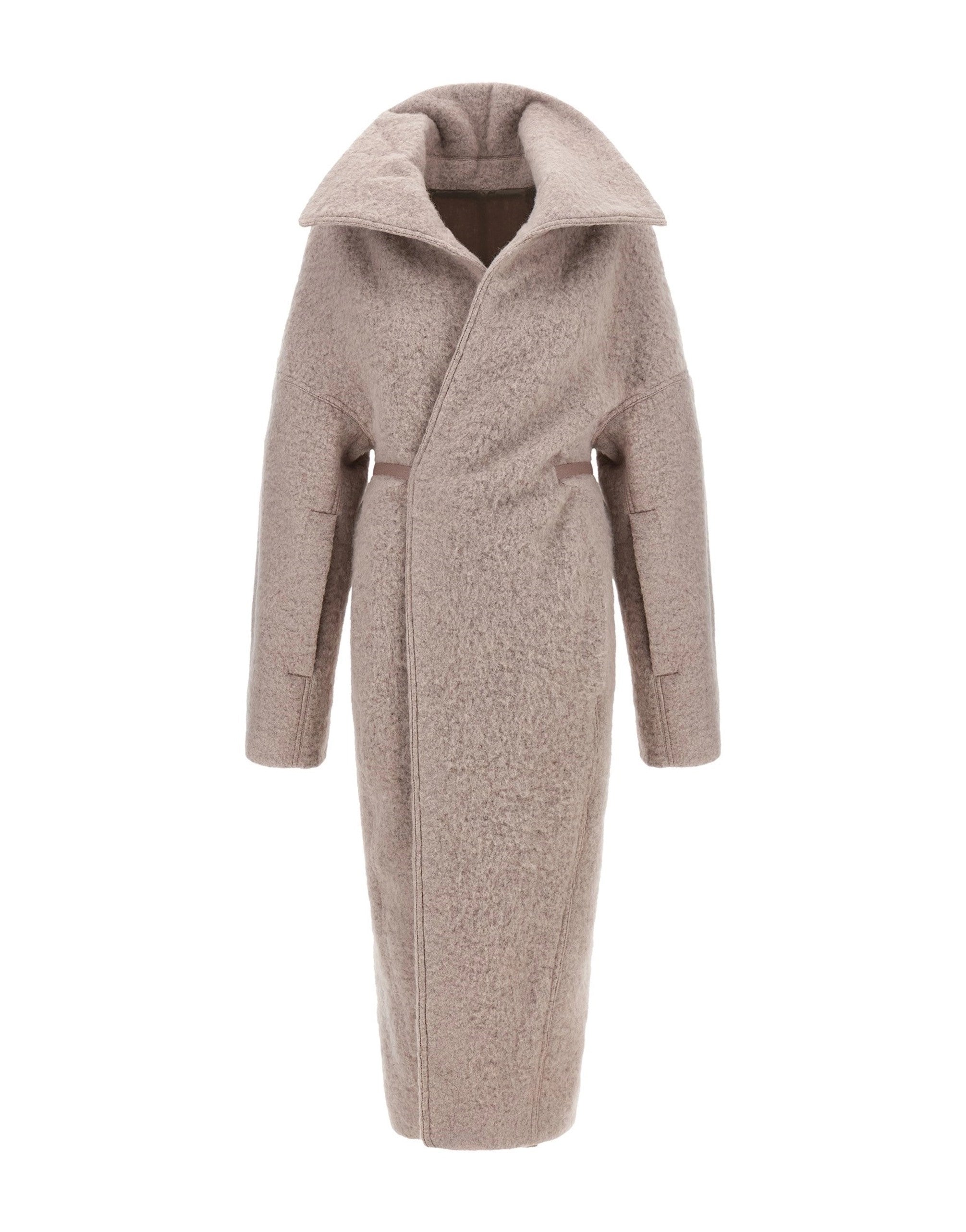 Rick Owens Dracucollar Belted Coat