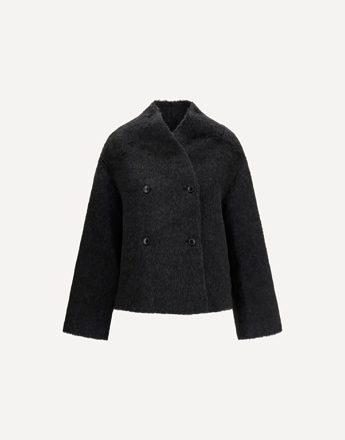 Loulou De Saison Wes Double-Breasted Alpaca Jacket