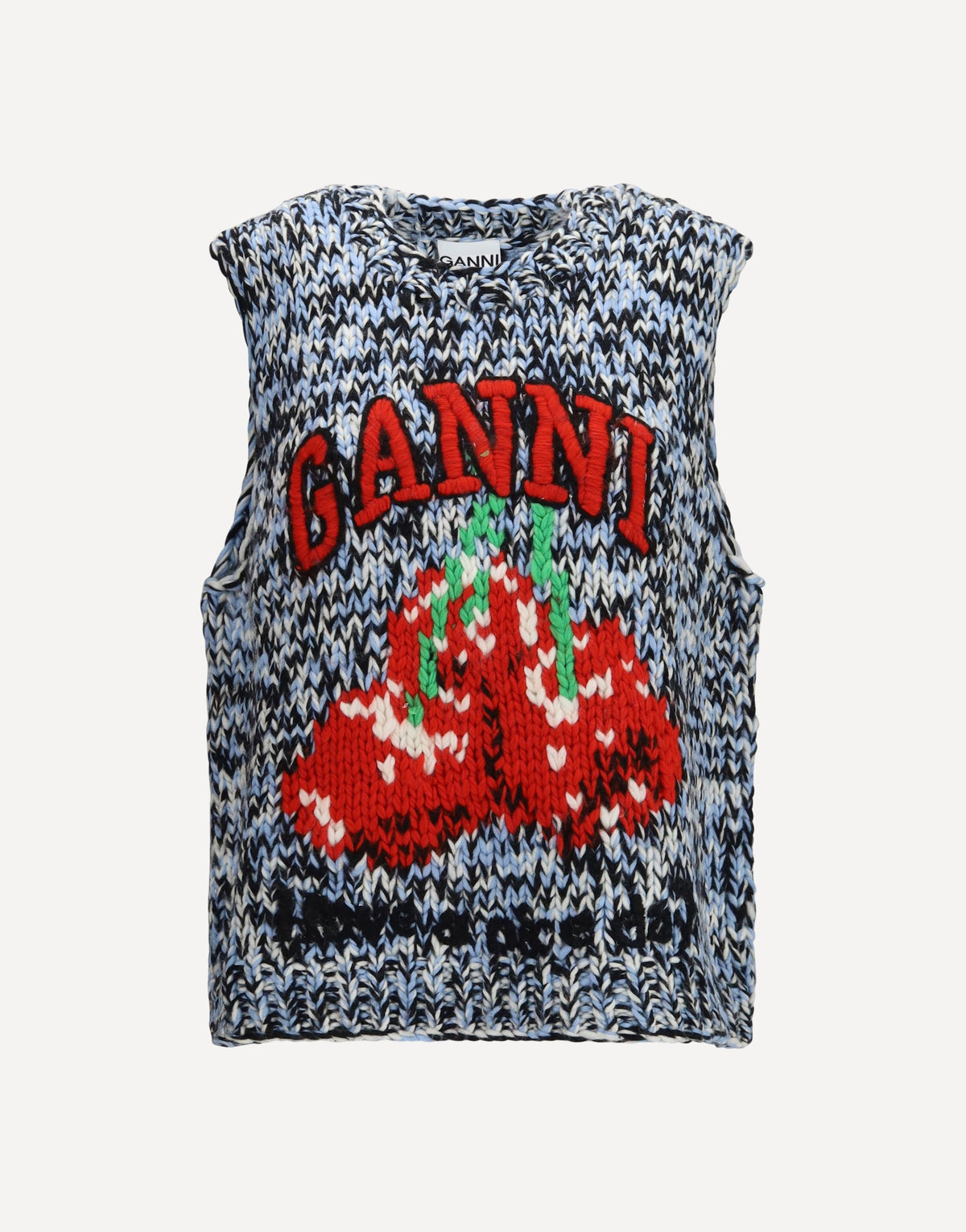 Ganni Wool Cherry Vest