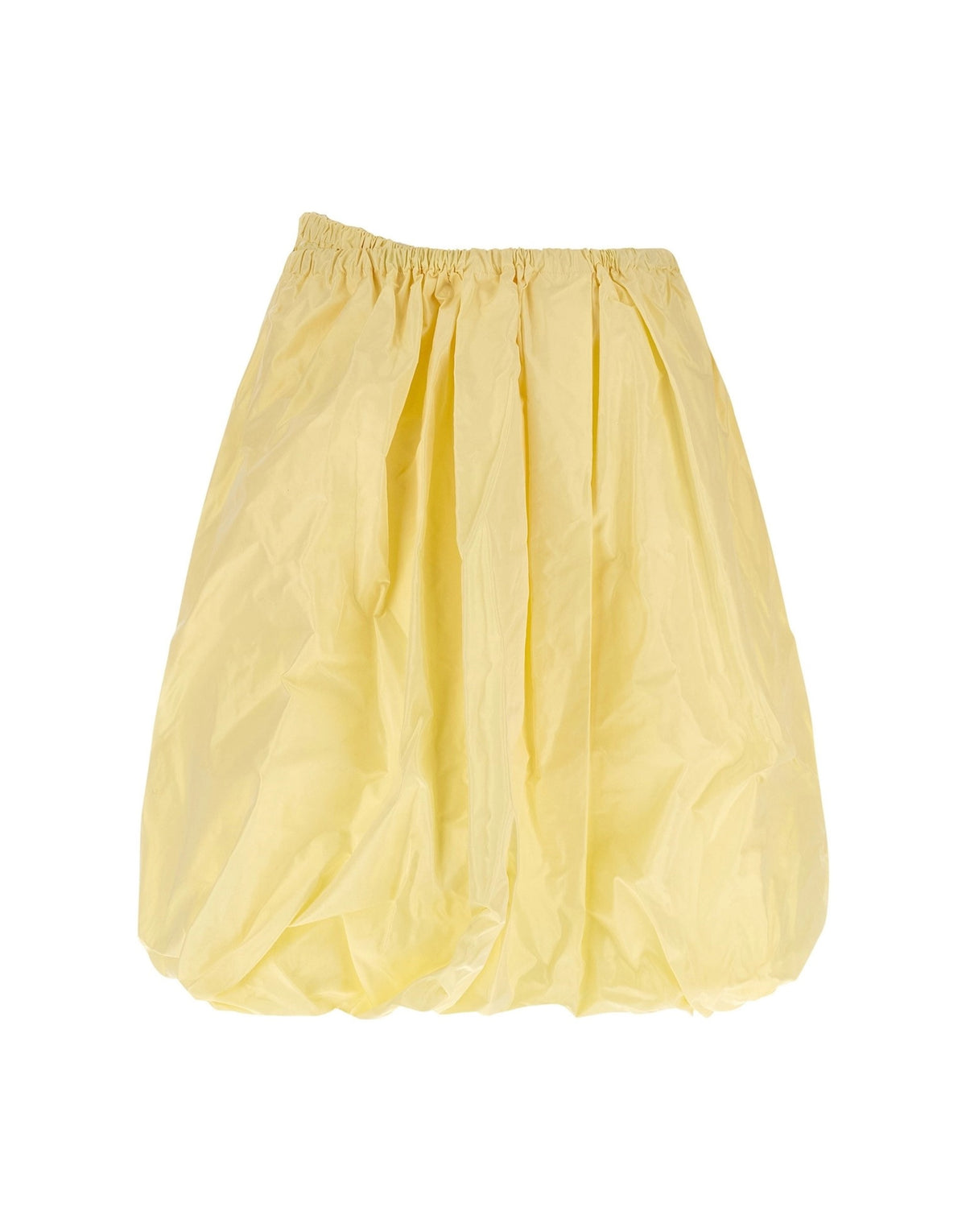 Prada Tec Taffeta Midi Skirt