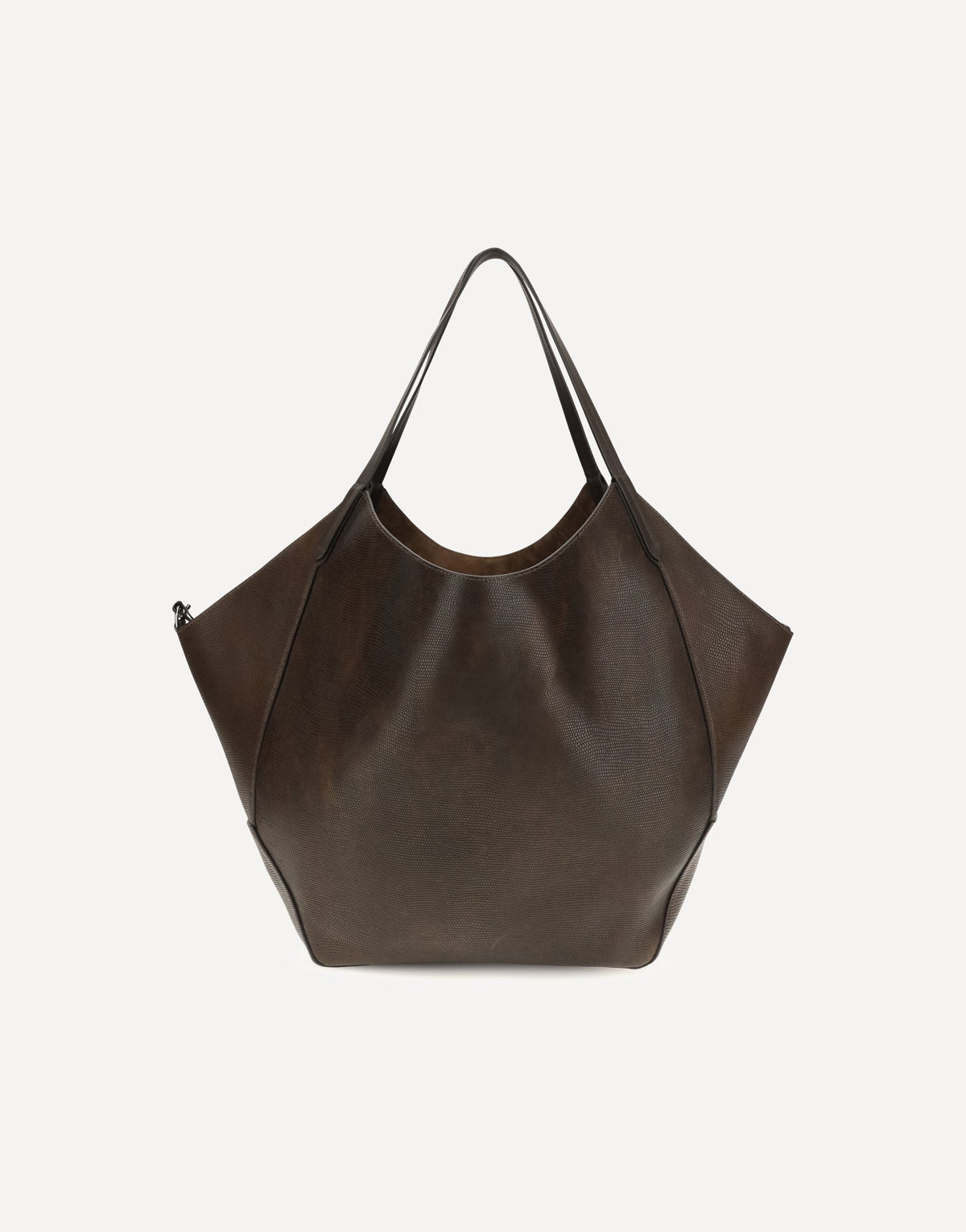 Brunello Cucinelli Leather Shopping Bag With Monili Detail