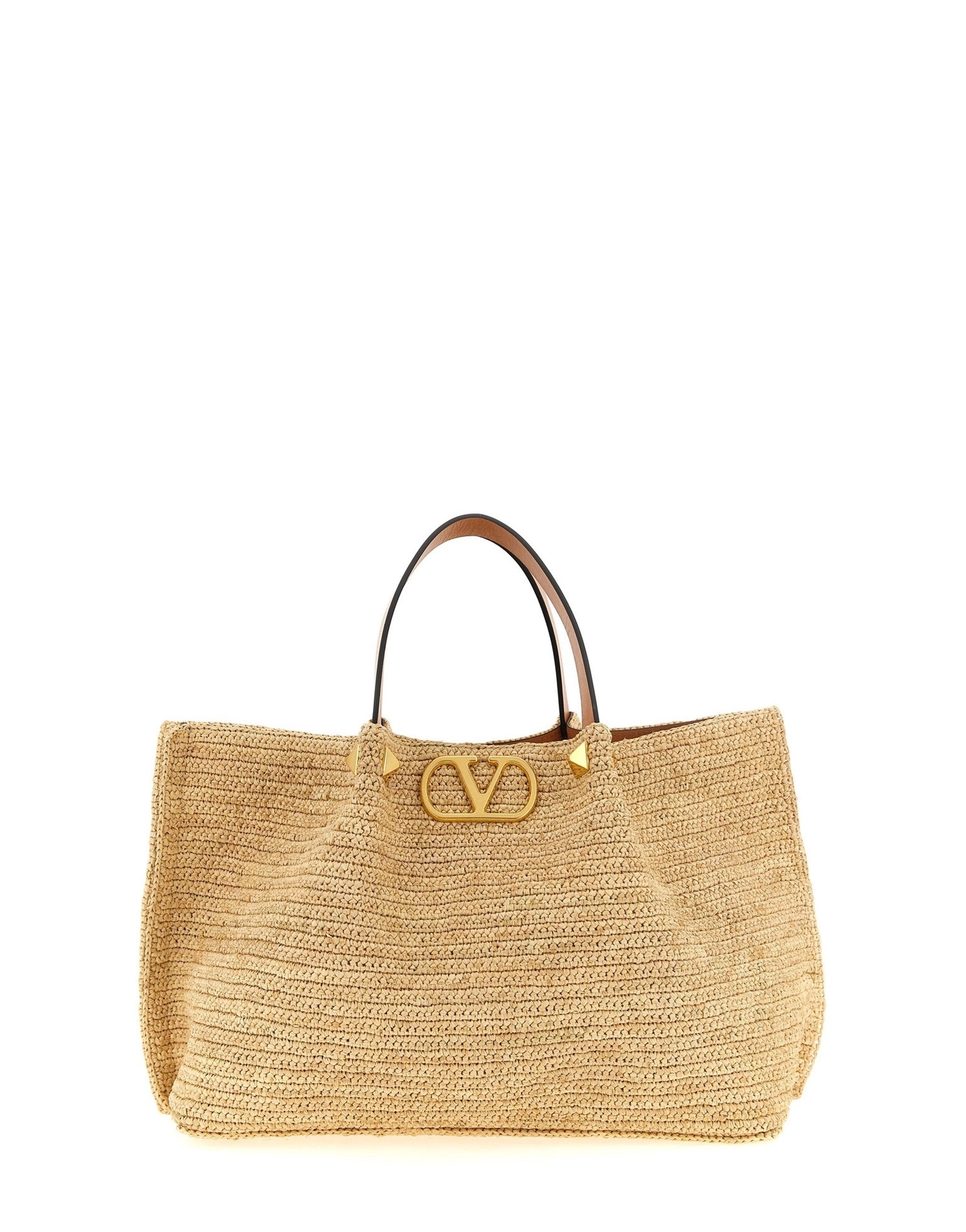 Valentino Garavani Medium Raffia Tote Bag