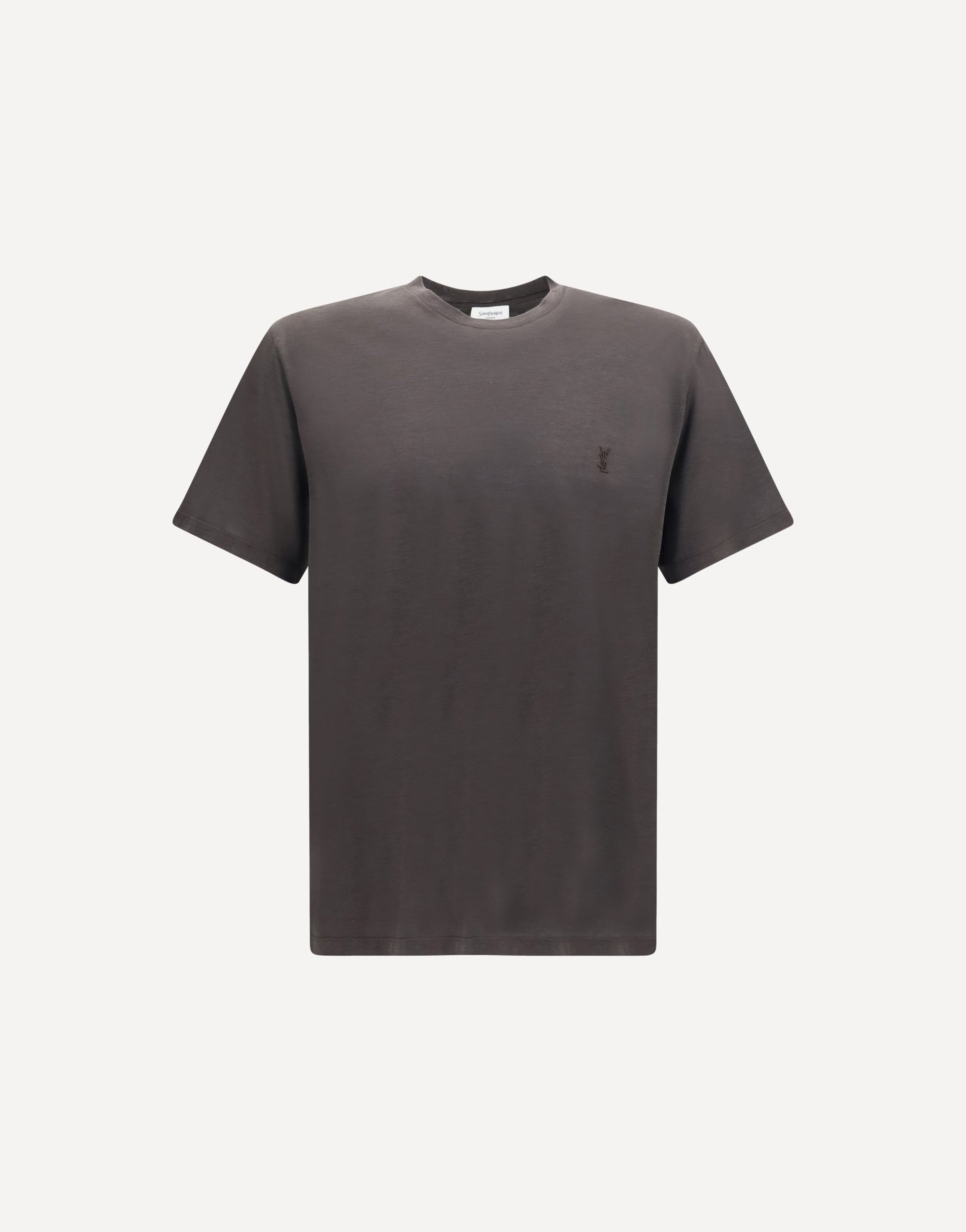 Saint Laurent Cassandre Silk Cotton T-Shirt