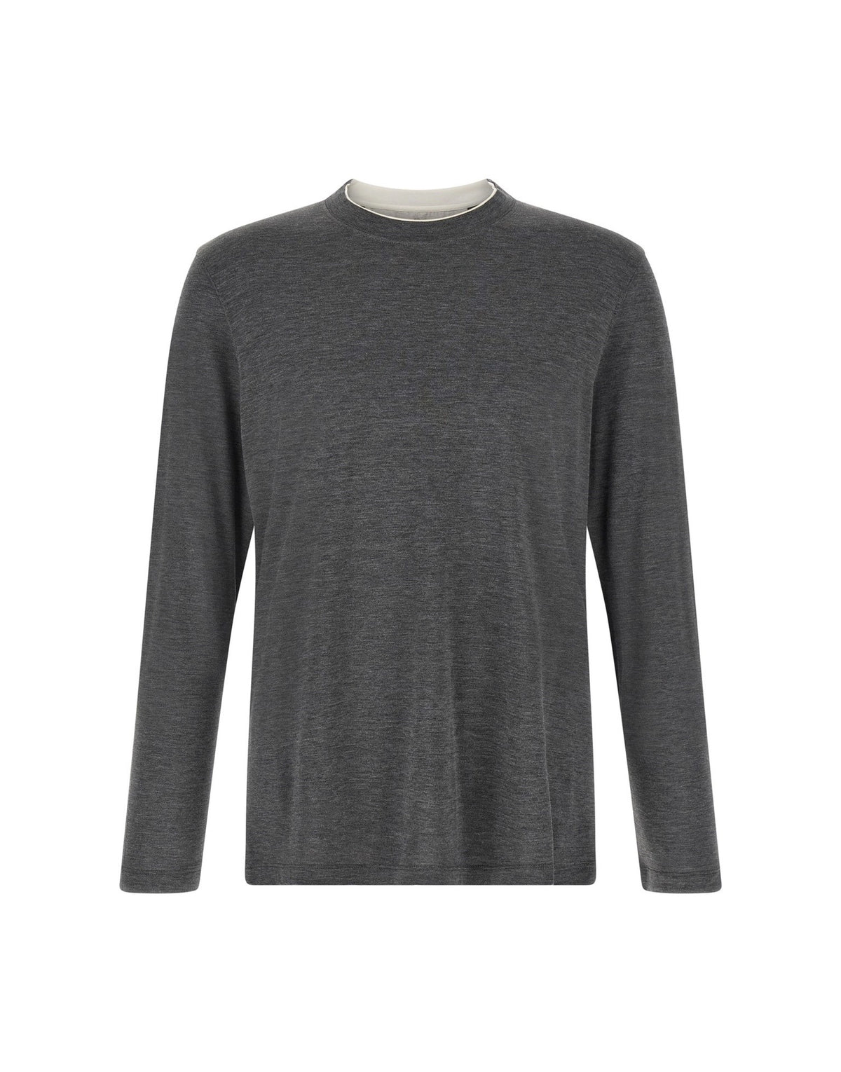 Brunello Cucinelli Silk Cotton Long-Sleeve T-Shirt