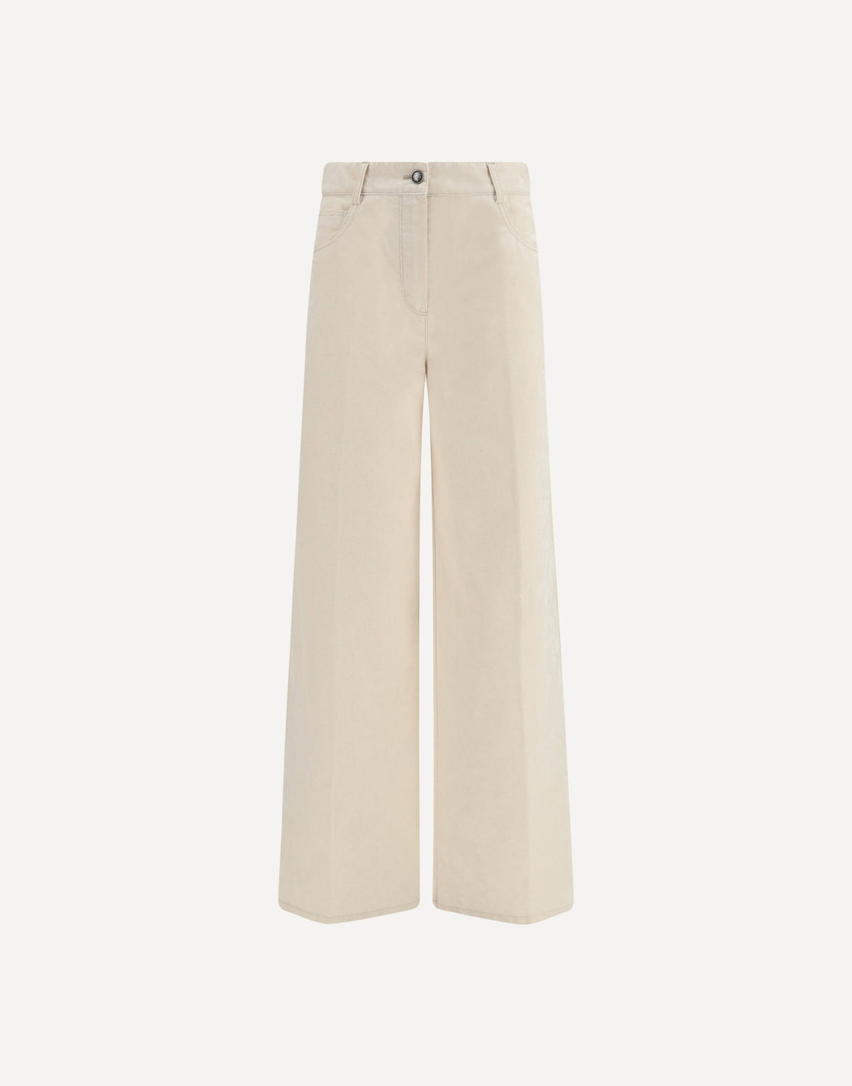 Forte_Forte Wide Leg Flocked Denim Jeans