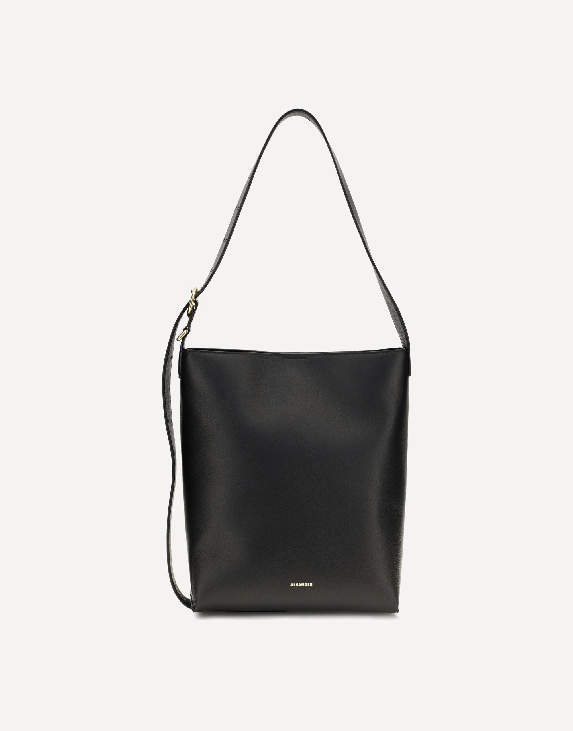 Jil Sander Cannolo Leather Shoulder Bag