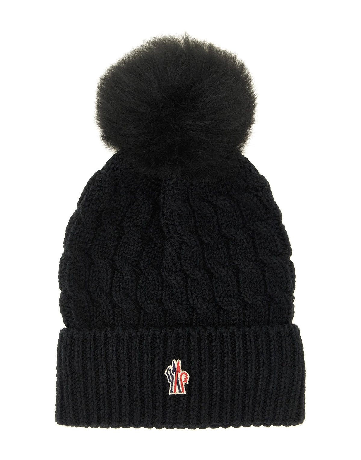 Moncler Grenoble Wool Beanie With Pon-Pon