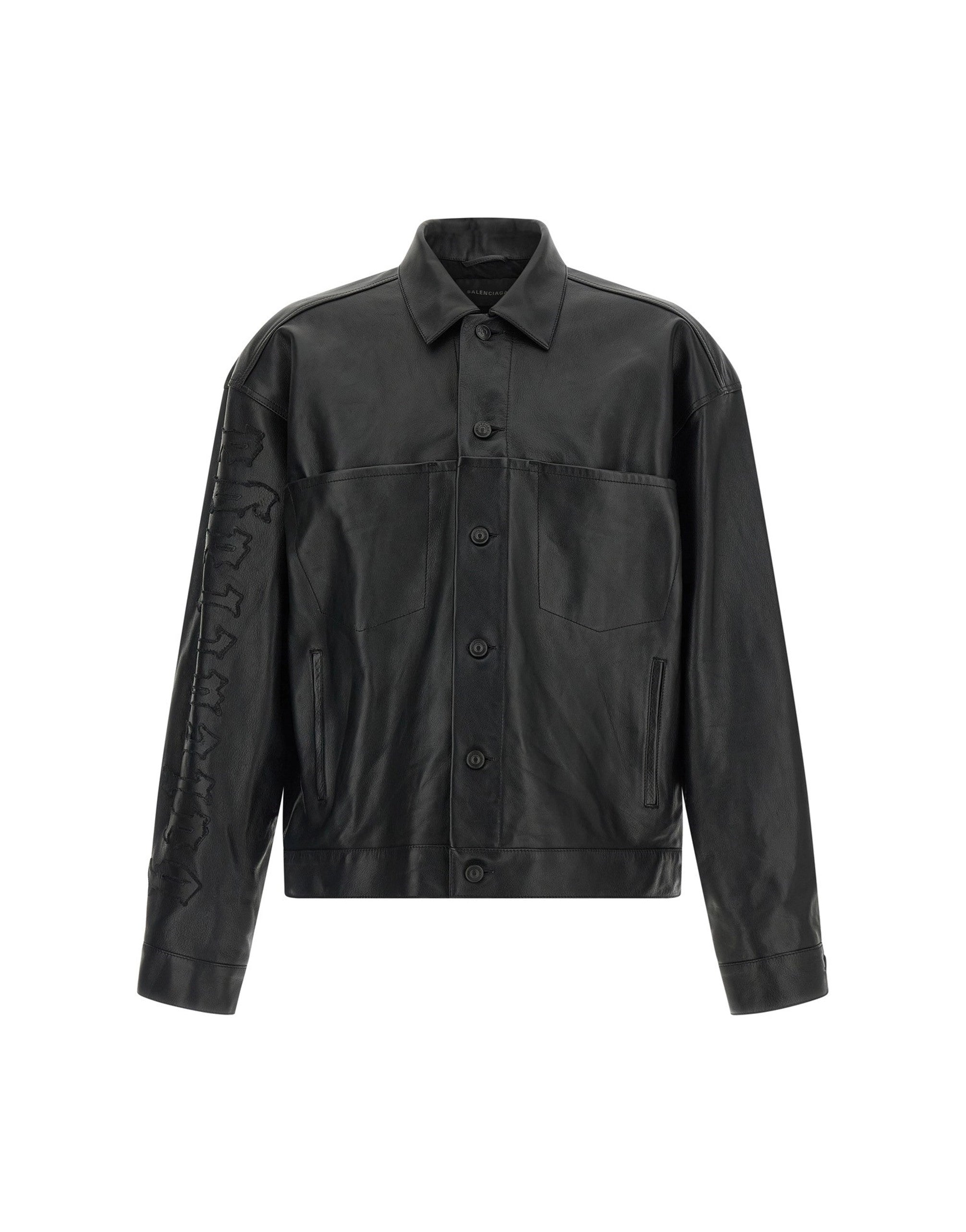 Balenciaga Buffalo Leather Shirt Jacket