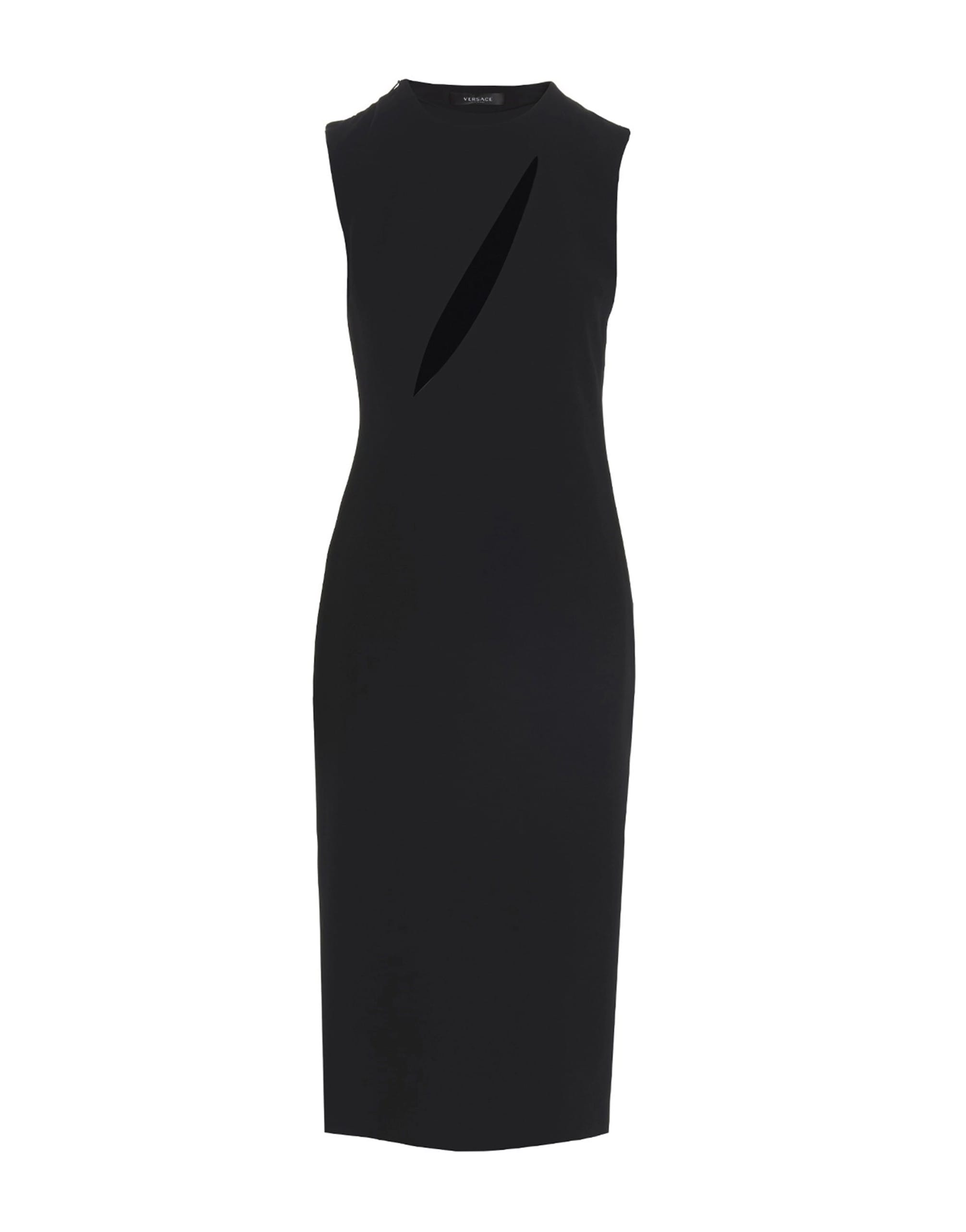 Versace Vestido midi recortado Versace