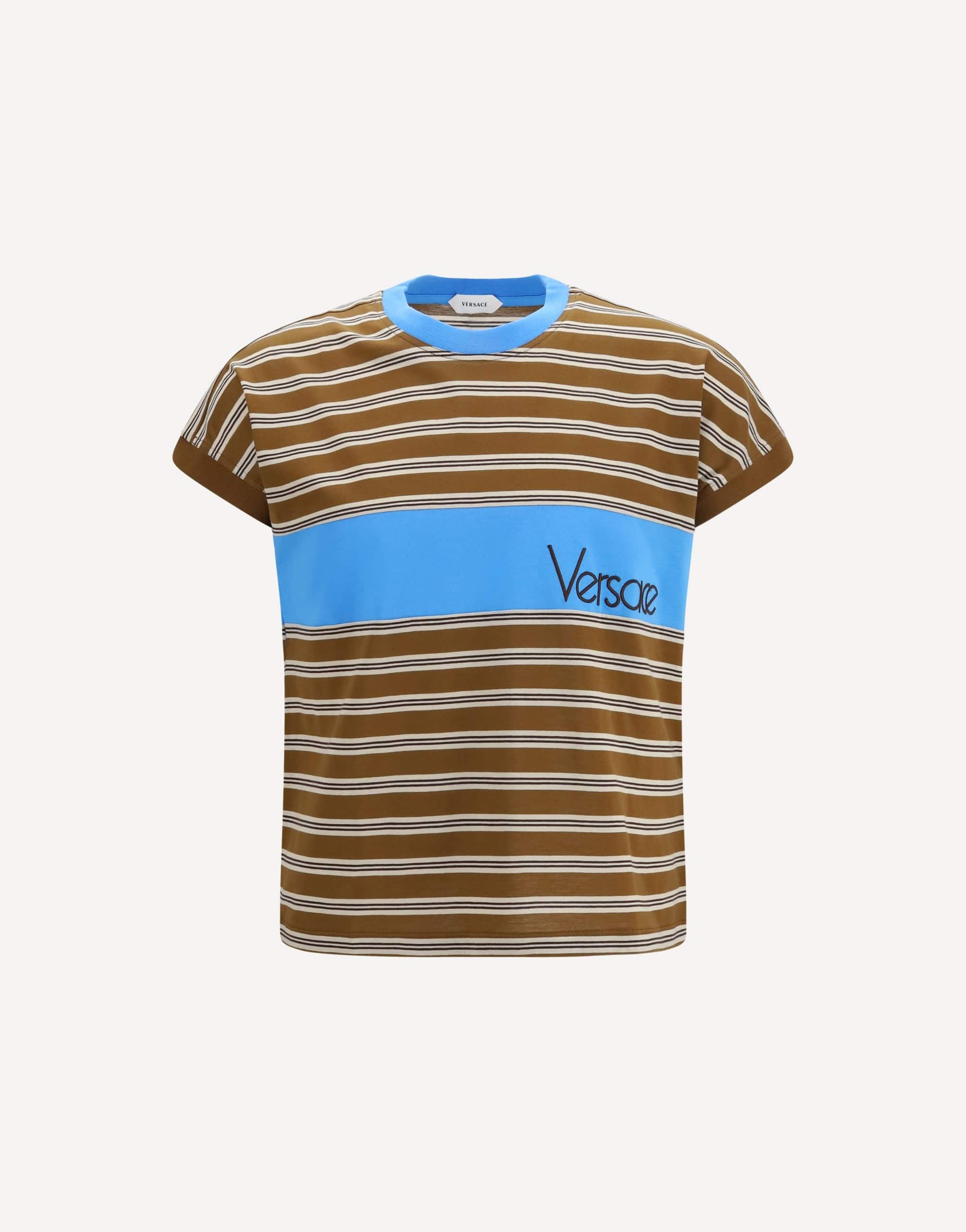 Versace Versace Striped Cotton T-Shirt