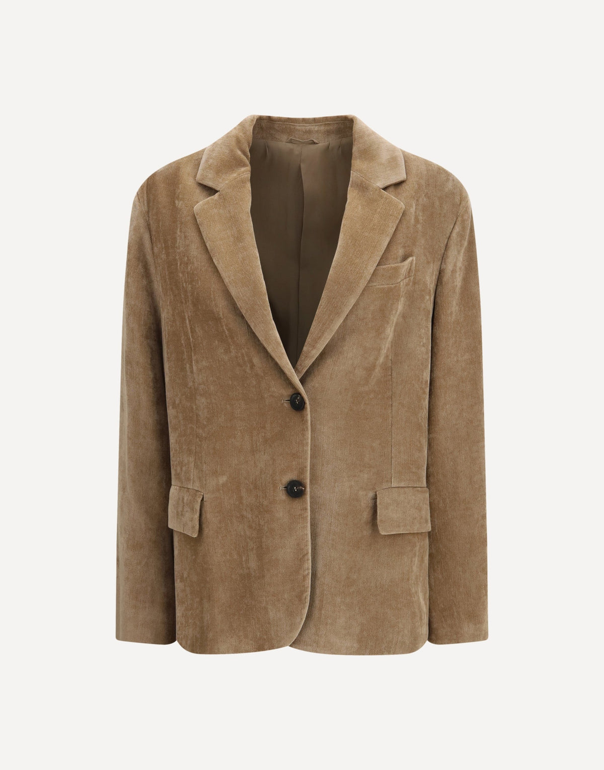 Brunello Cucinelli Fluid Corduroy Jacket With Monile