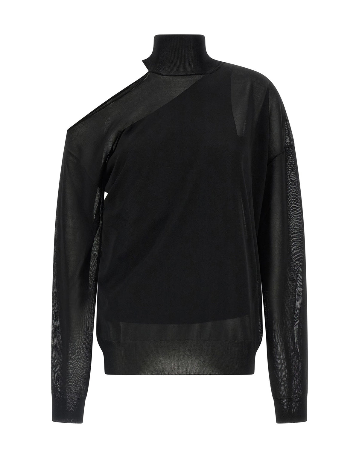 Fendi Asymmetrical Double Knit Top