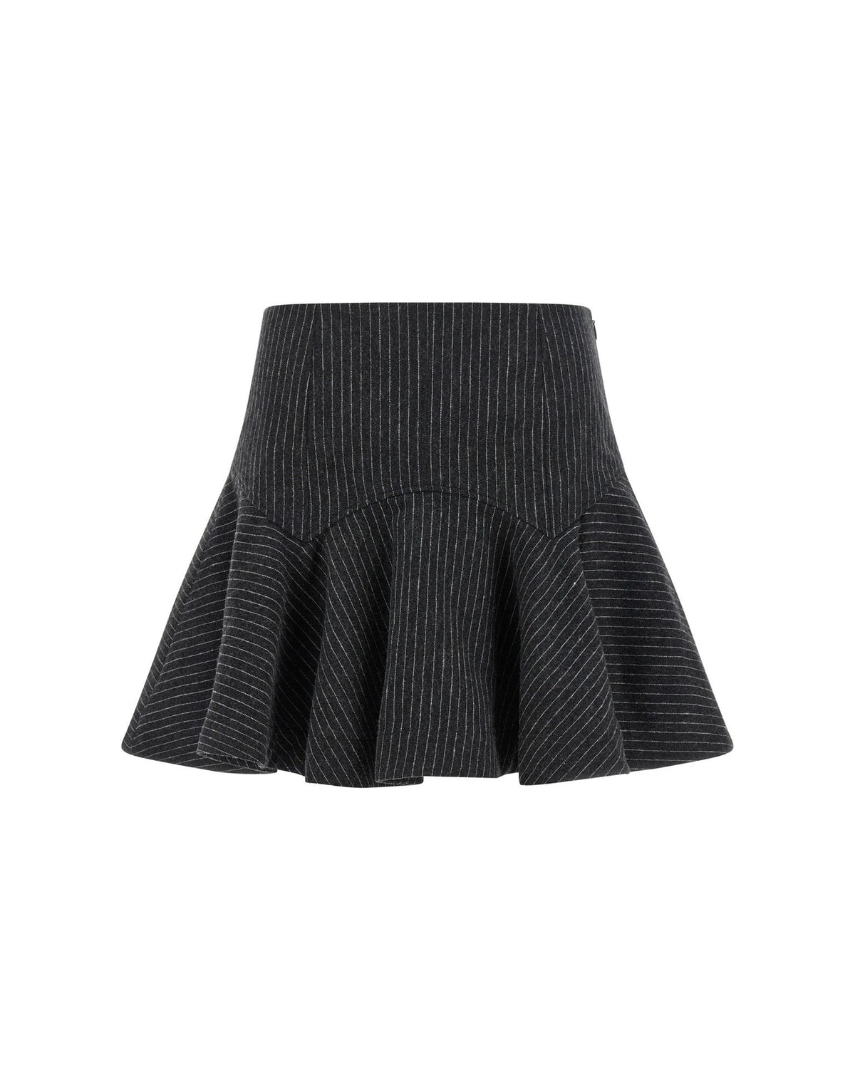 Ganni Pinstriped Flannel Mini Skirt