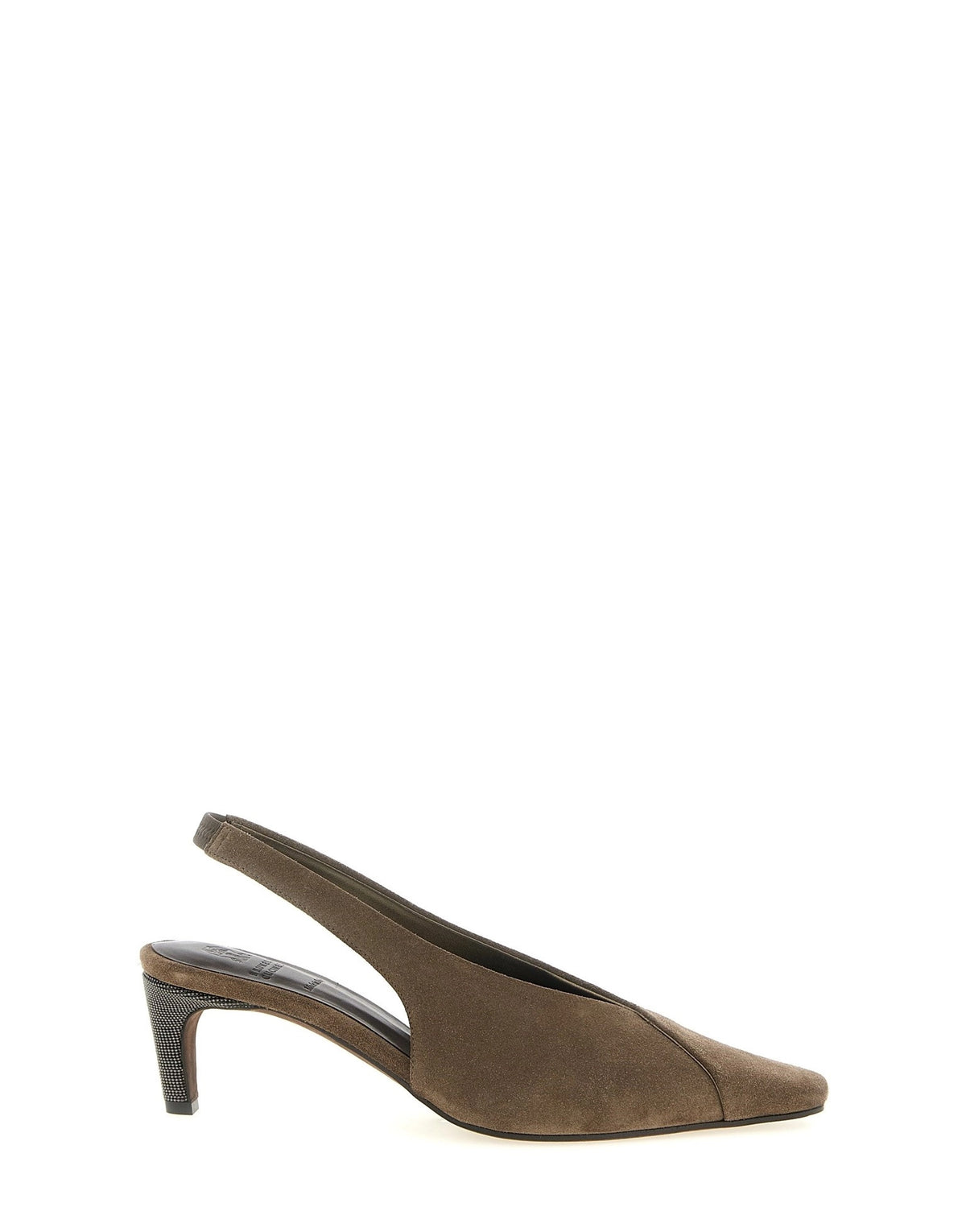 Brunello Cucinelli City Suede Slingback
