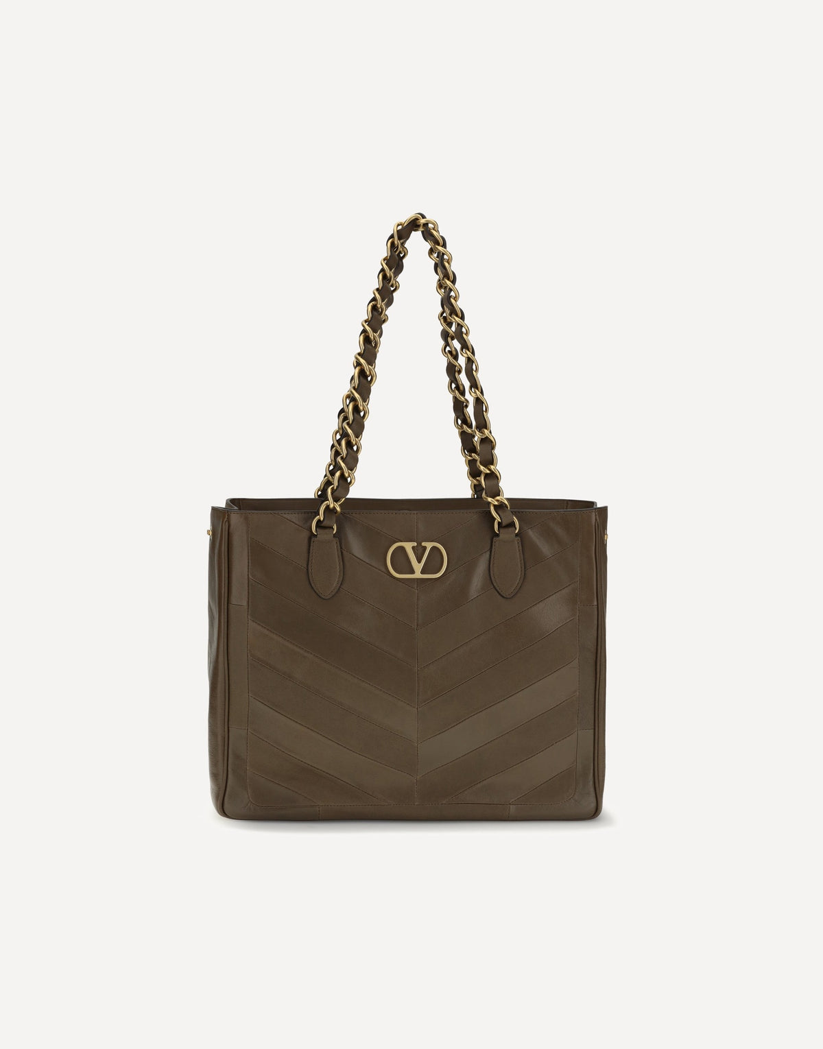 Valentino Garavani Laseine Chevron Nappa Shopping Bag