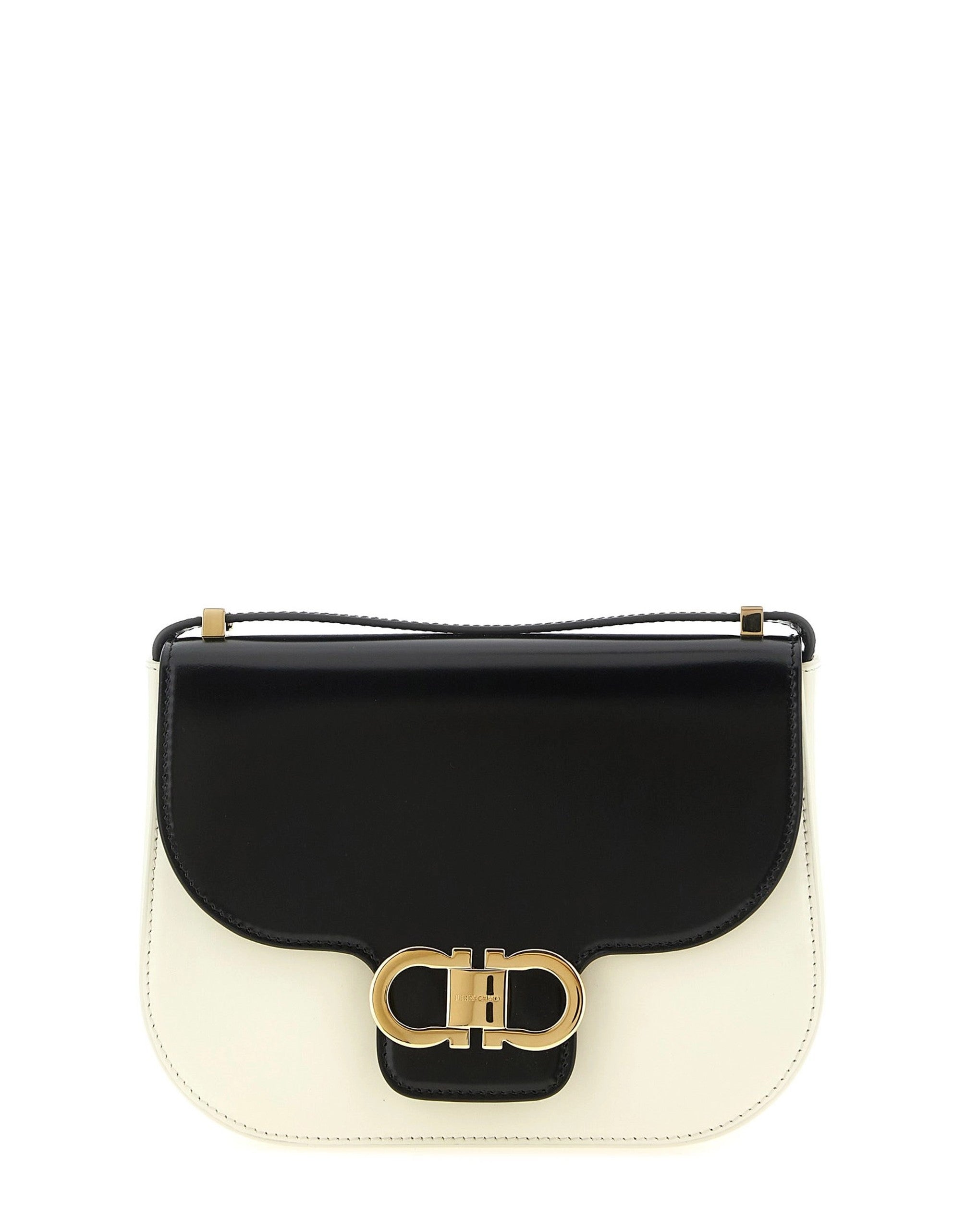Ferragamo North-South Double Gancini Crossbody Bag
