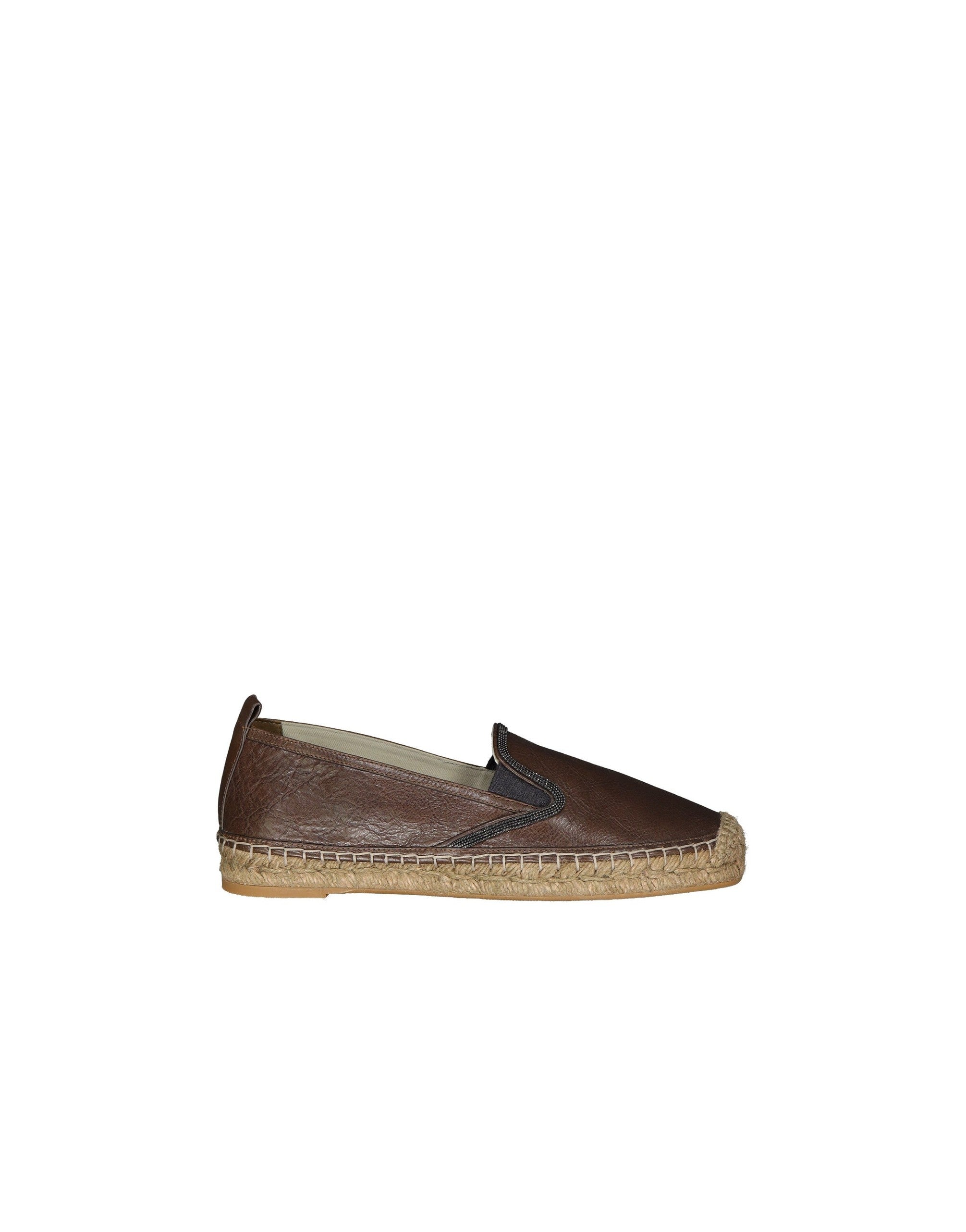 Brunello Cucinelli Leather Espadrilles