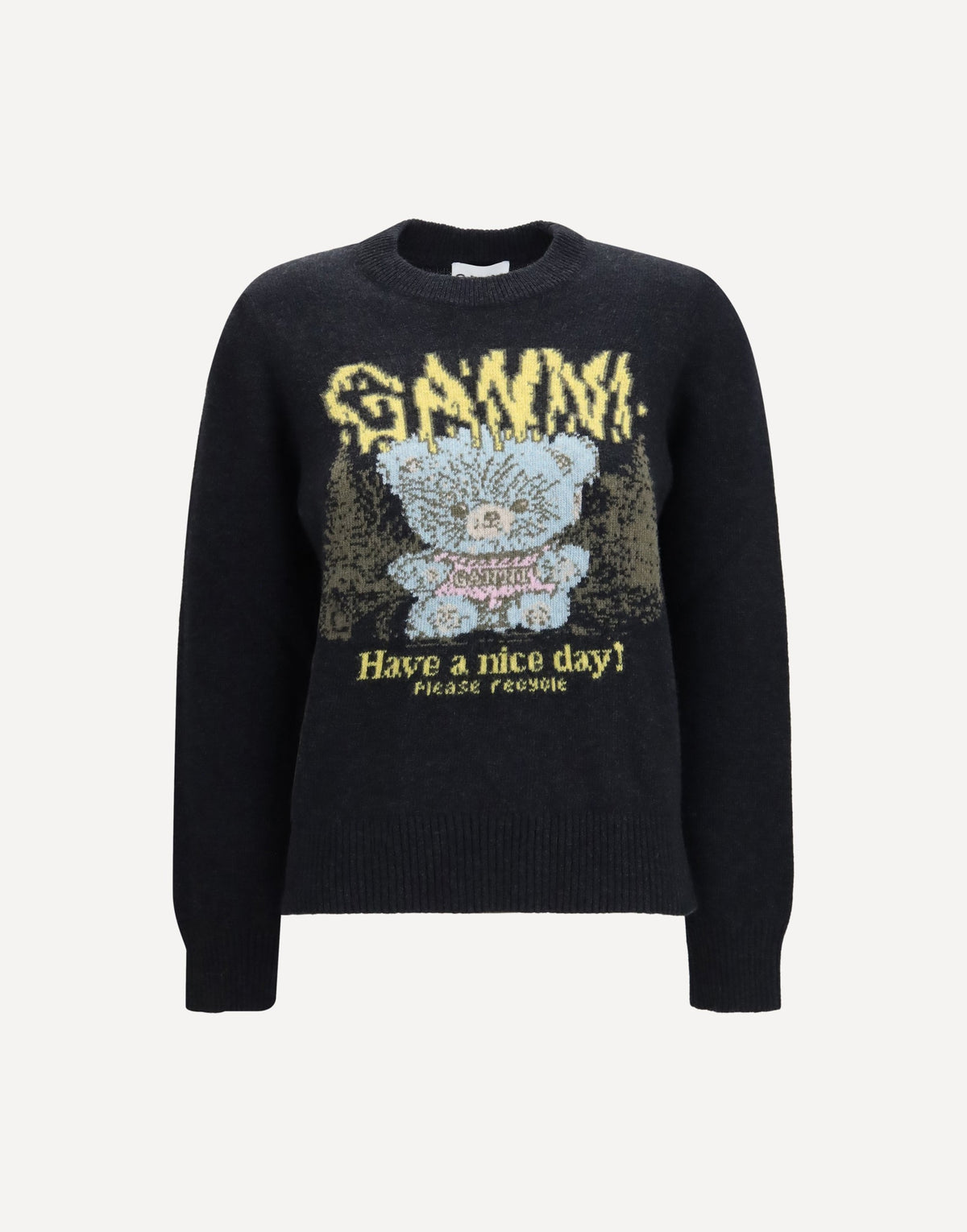 Ganni Forest Teddy Wool Sweater