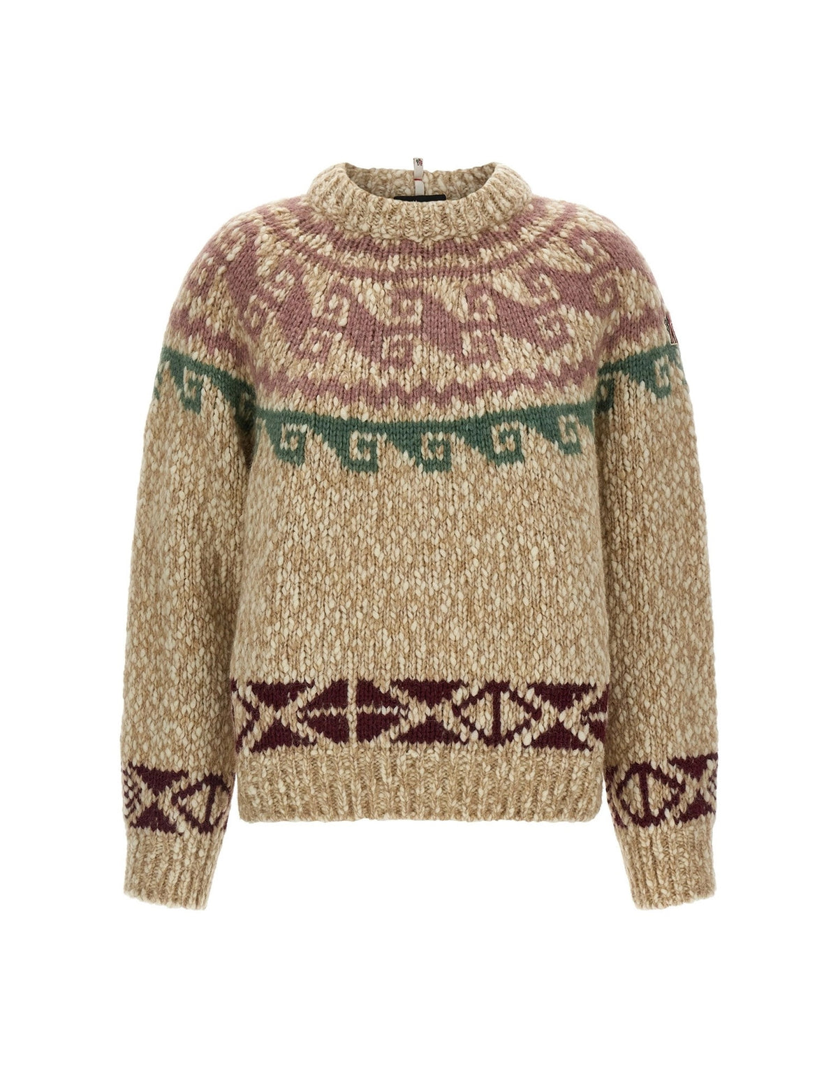 Moncler Grenoble Geometric Jacquard Crewneck Sweater