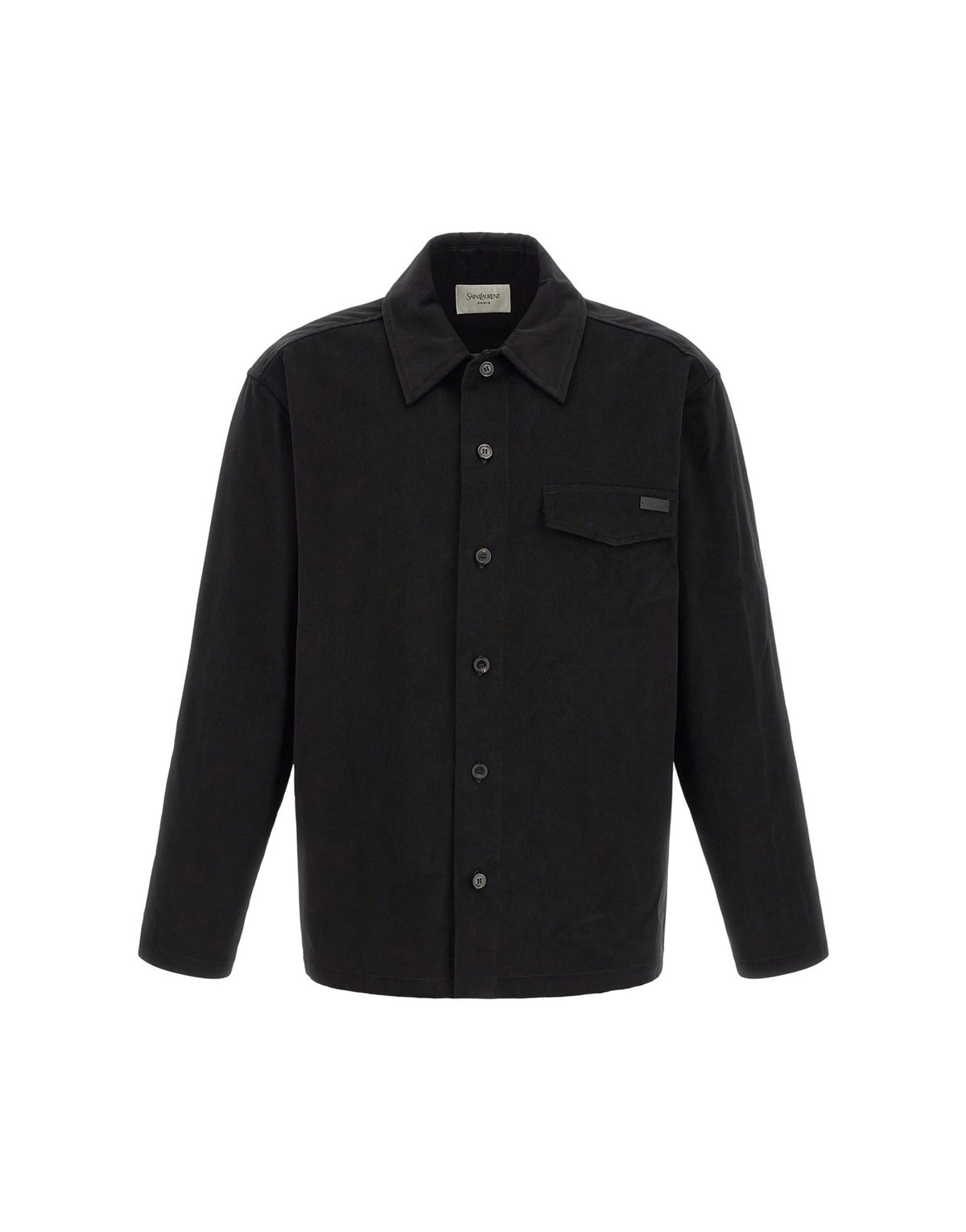 Saint Laurent Black Cotton Overshirt
