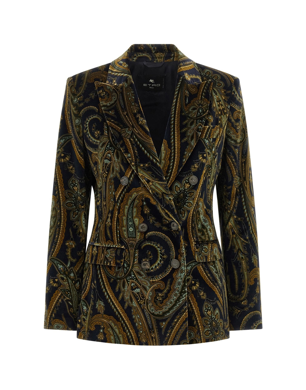 Etro Double-Breasted Paisley Blazer
