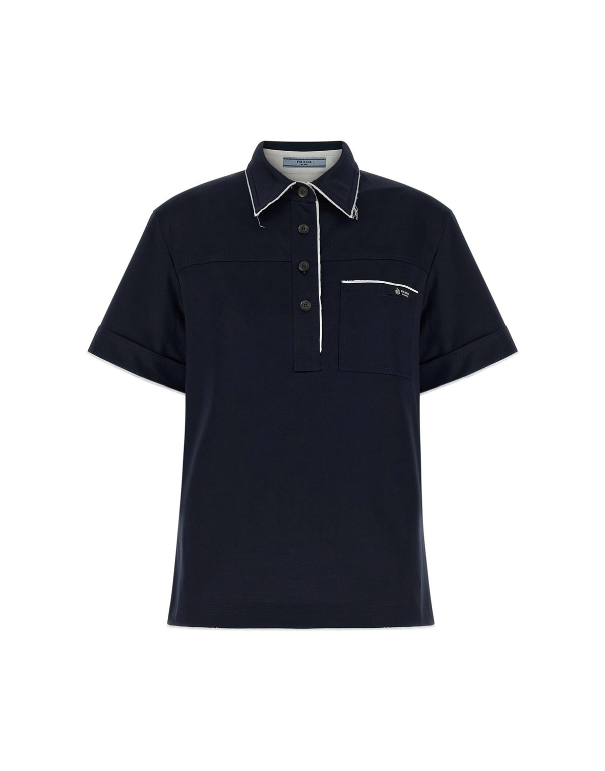 Prada Double-Layer Polo Shirt